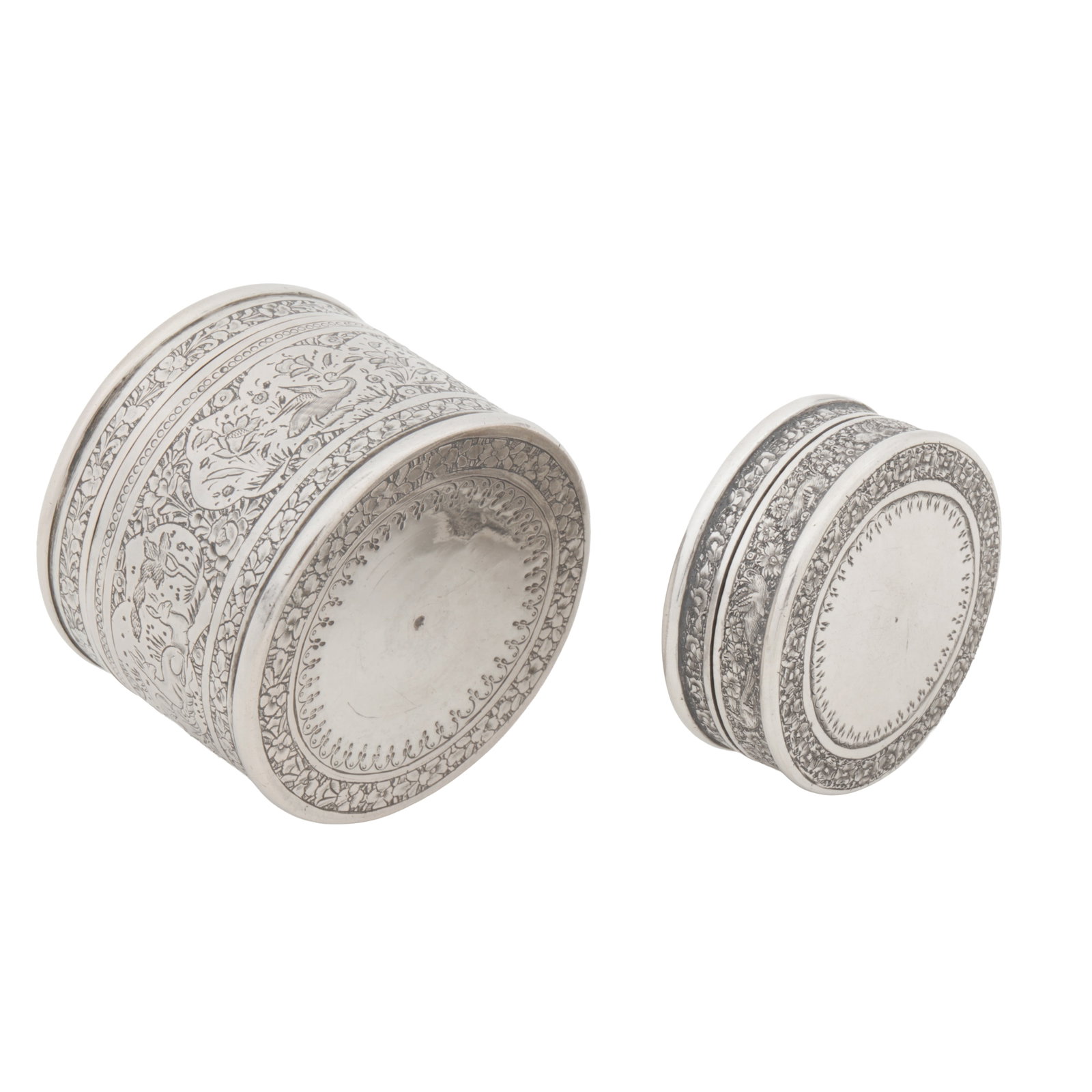 Isfahan circa 1920 An early 20th century Persian (Iranian) unmarked silver box - 3