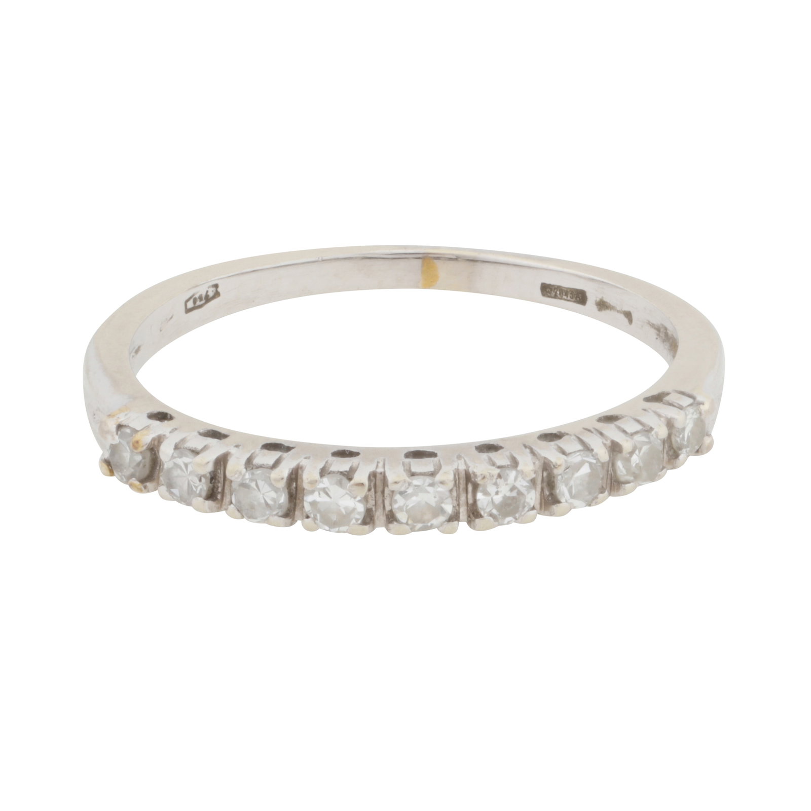A diamond half eternity ring 18ct white gold (1 of 4)