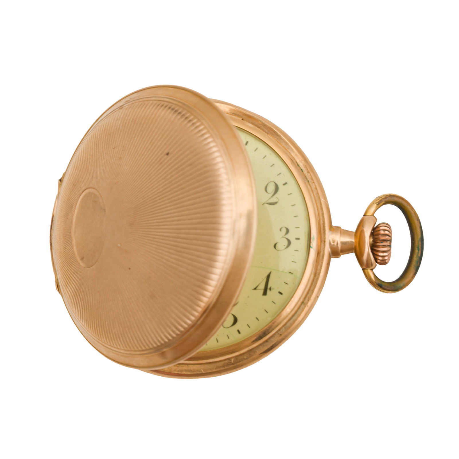 Moulinet Full Hunter Pocket Watch 14k gold - 3