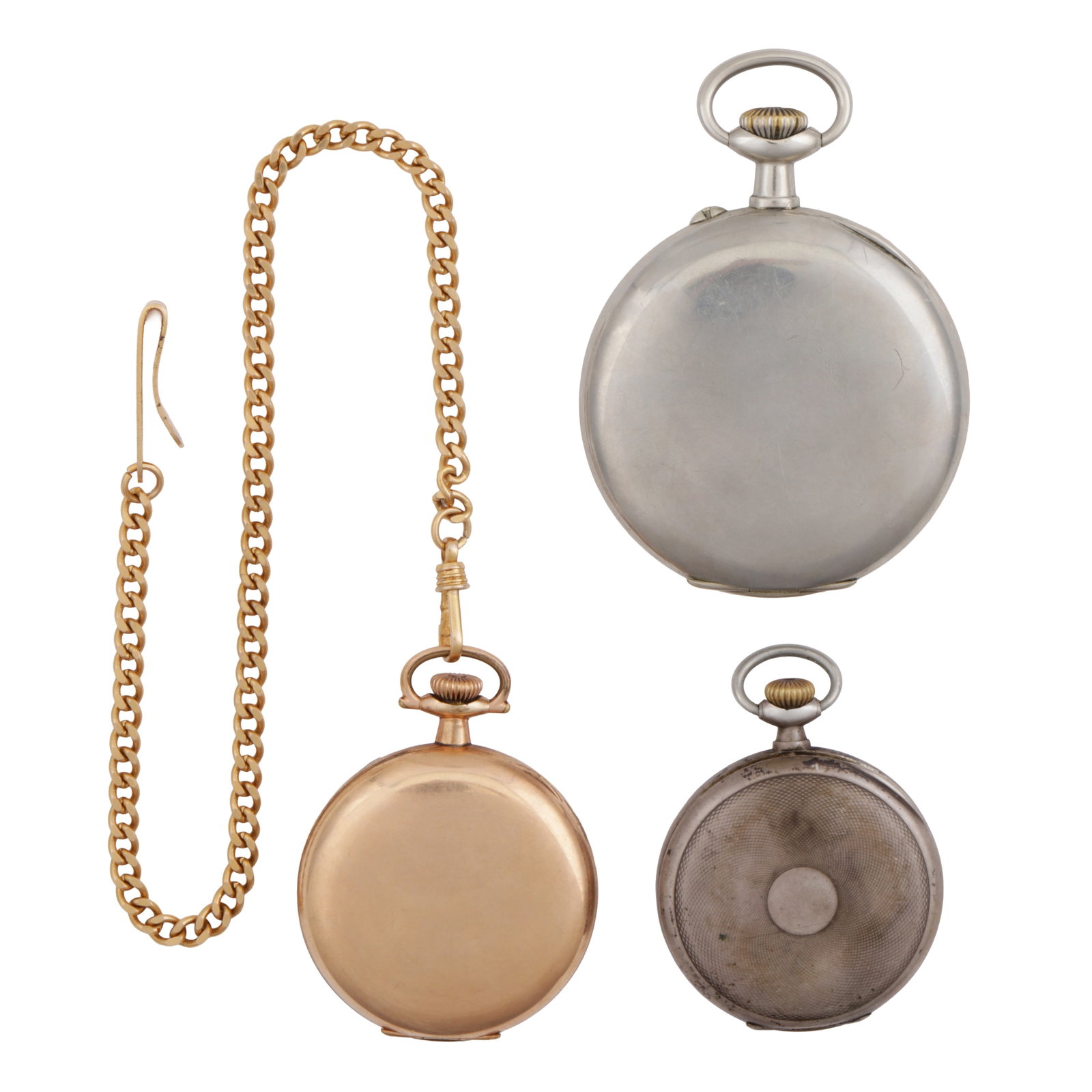 A Doxa nickel cased keyless wind open-faced Goliath pocket watch Together with an Omega silver cased - 2