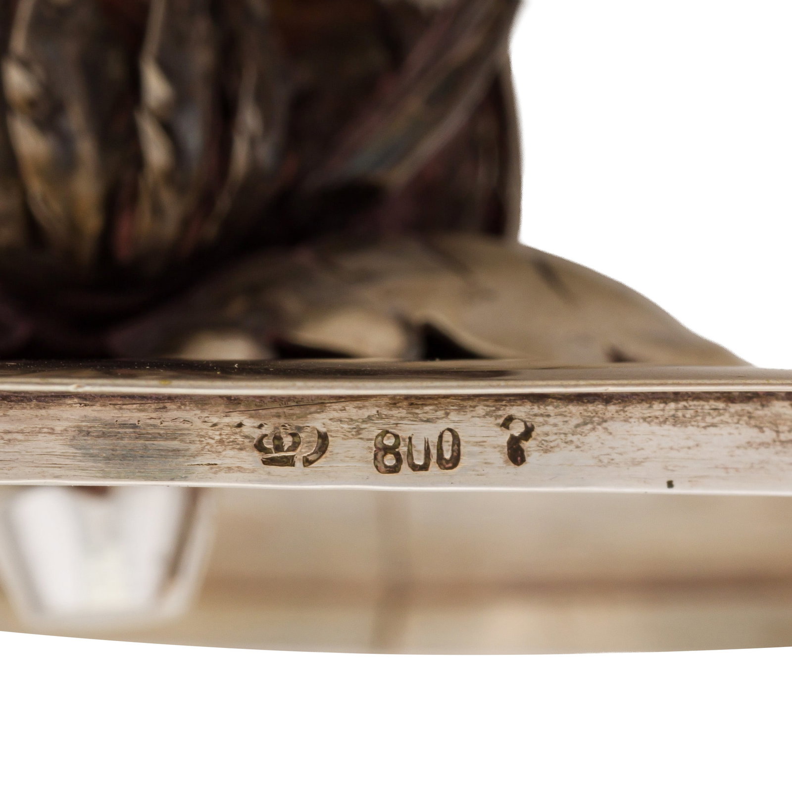 An early to mid-20th century unmarked silver mounted wooden bowl, probably continental - 4