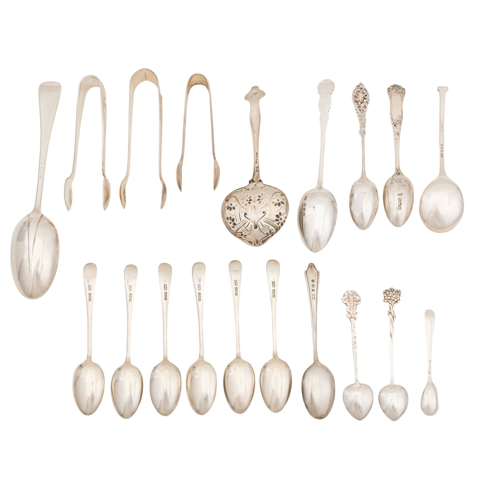 Sheffield 1904 by Mappin and Webb A set of six Edwardian sterling silver teaspoons - 2