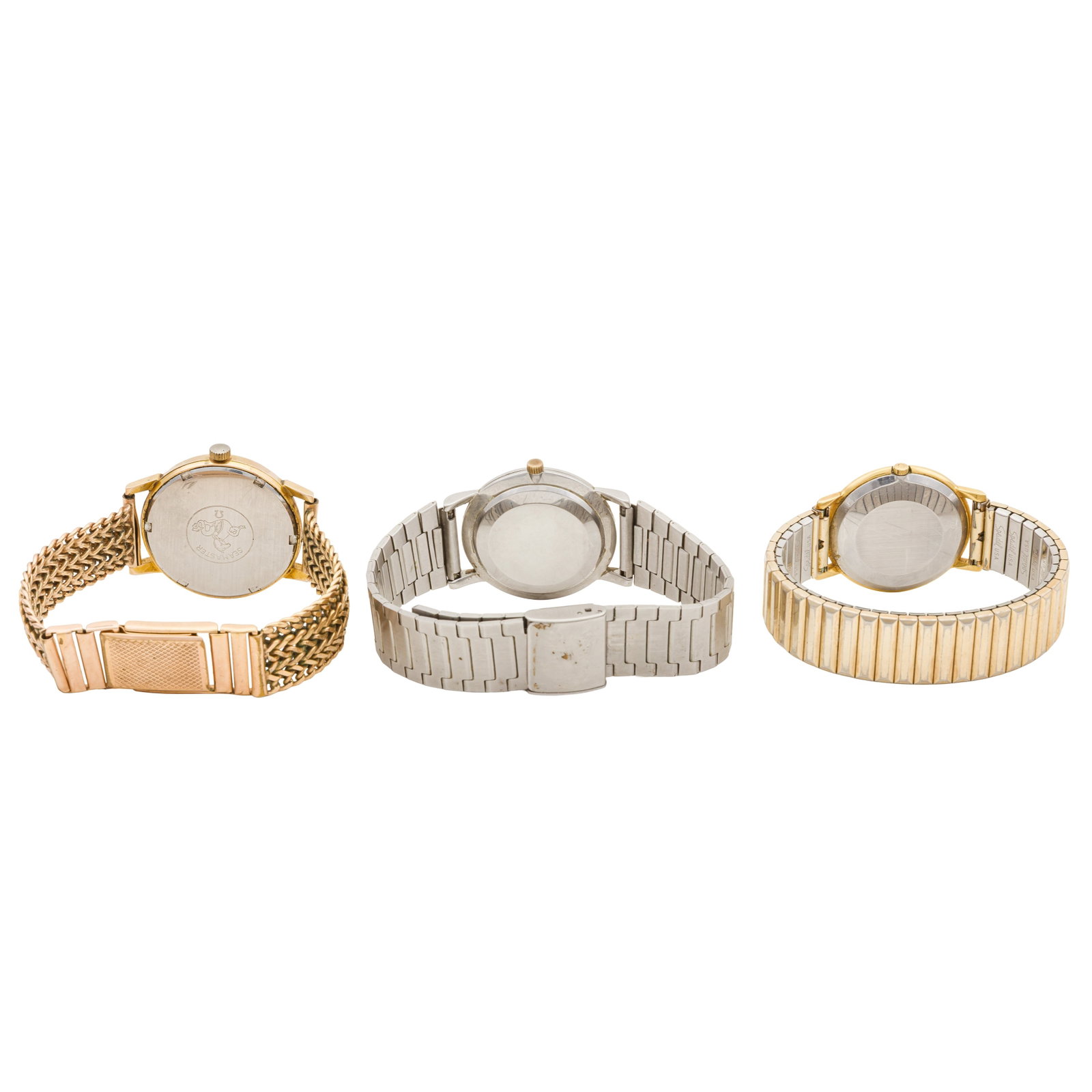 A Group Of Five Omega Watches 2 x Gold-plated, 2 x Stainless steel, 1 x Silver - 6