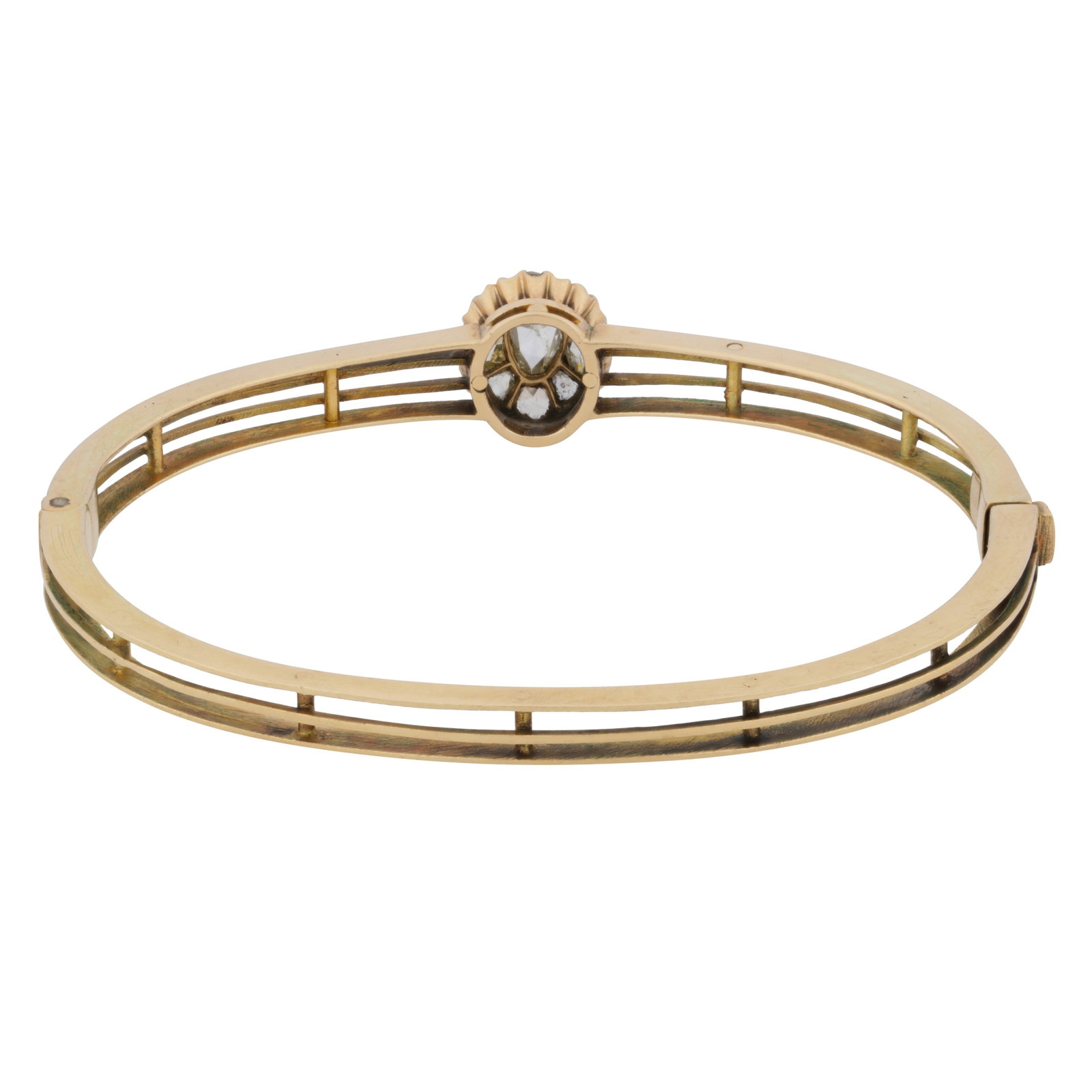 A diamond bangle Yellow metal - 3