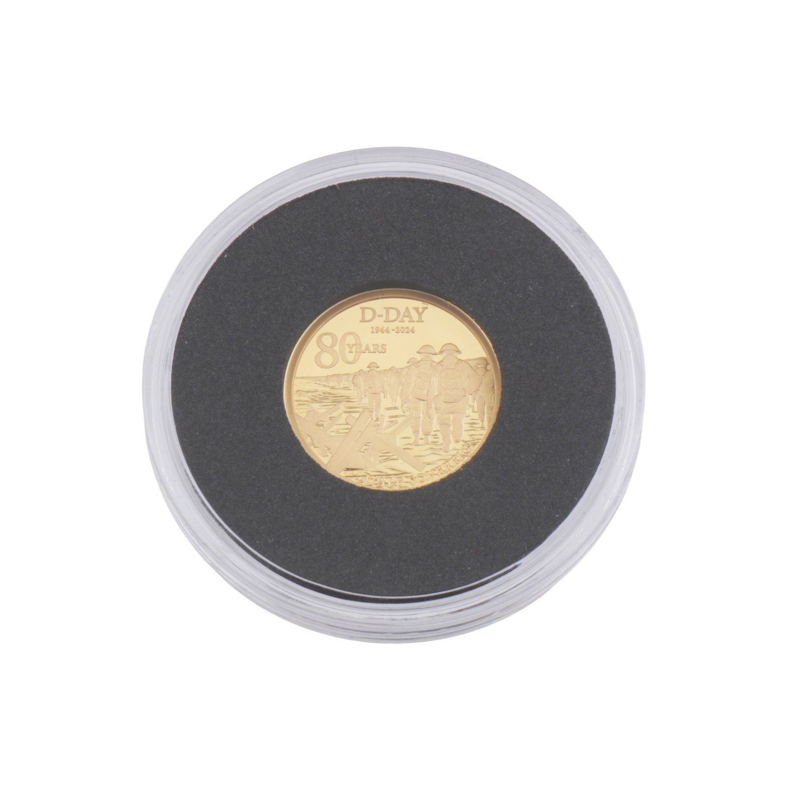 Half Sovereign D Day 80th Anniversary Gold Proof Coin Jubilee Mint 2024 - 2