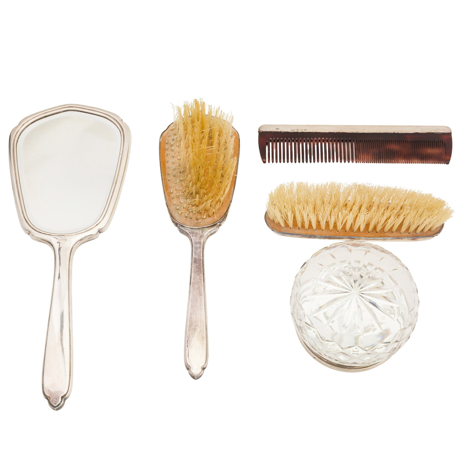 Birmingham 1961 by Mappin and Webb An Elizabeth II sterling silver dressing table set - 2