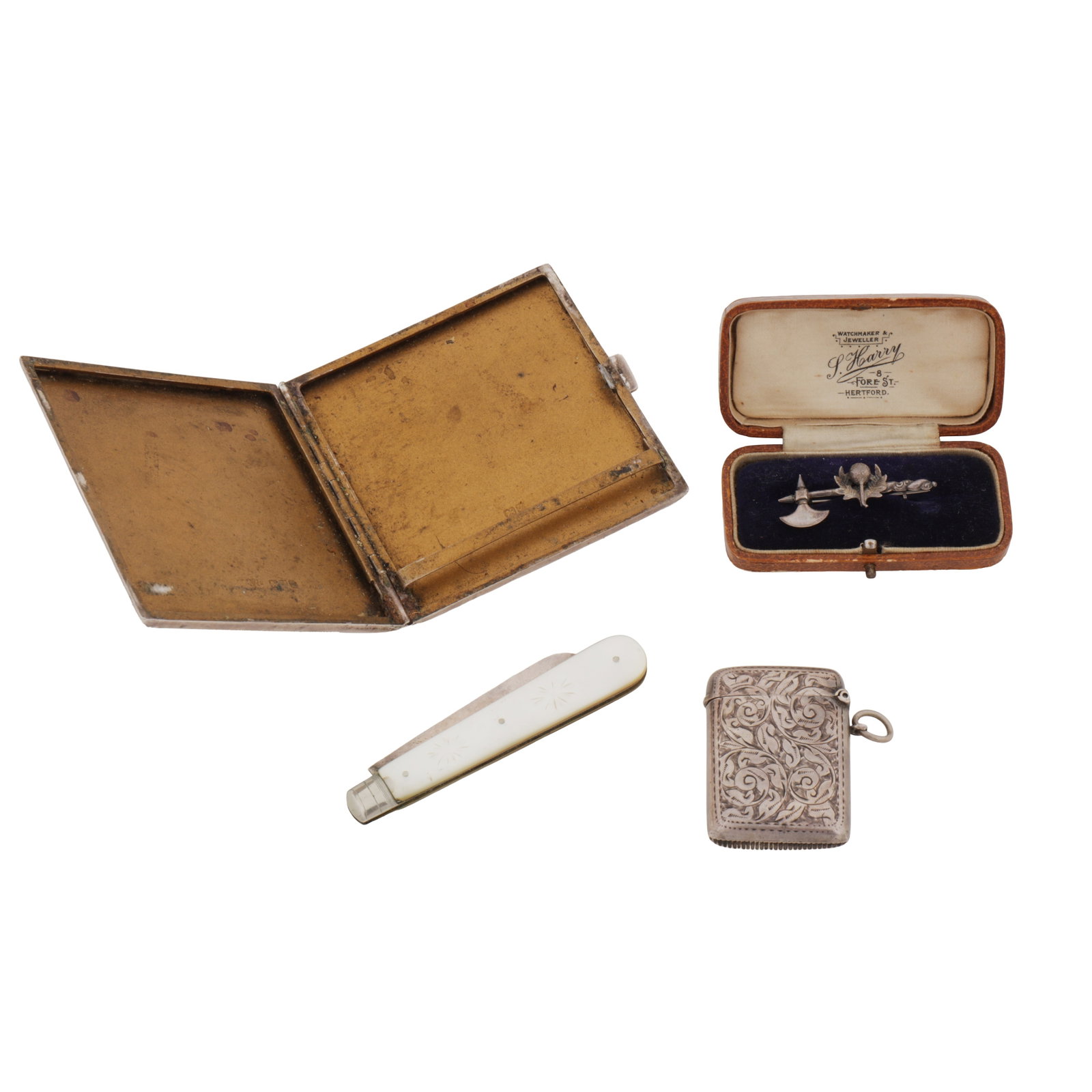 Chester 1911 by Asprey and Co A George V sterling silver cigarette case - 2