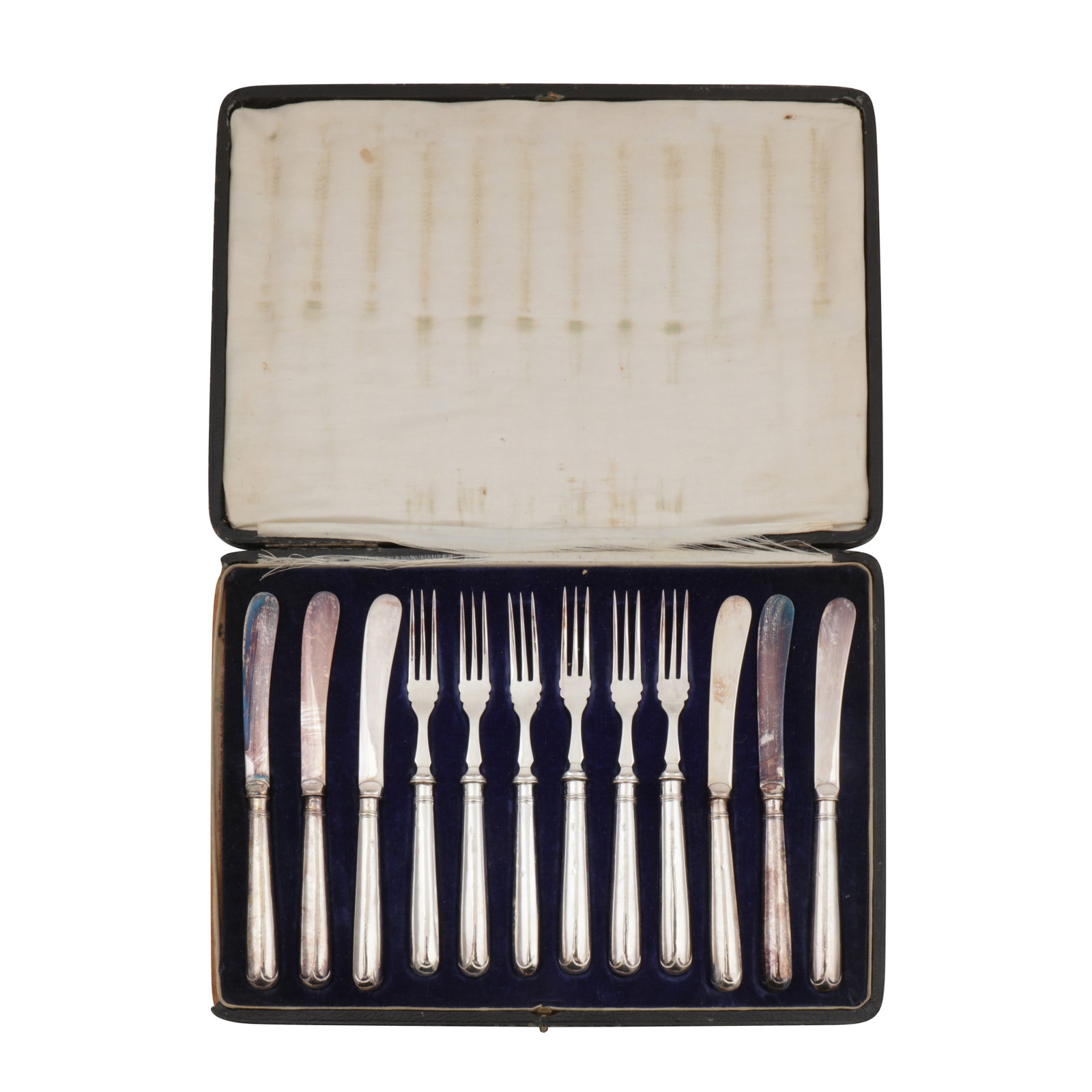 Horsens circa 1960 by W S Sorensen, import marks for London 1961 by CJ Vander A cased set of mid 20t - 2