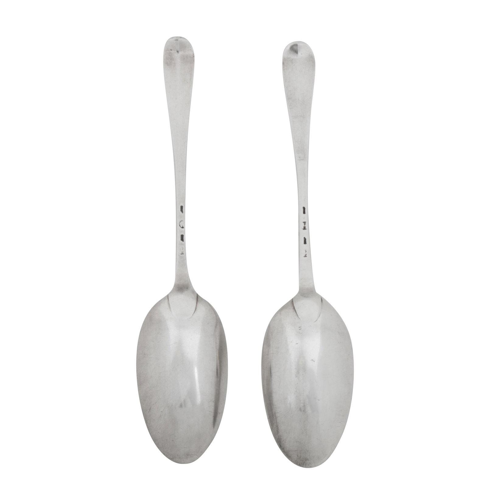 Glasgow circa 1770 by Adam Graham A pair of George III Scottish provincial silver tablespoons - 2