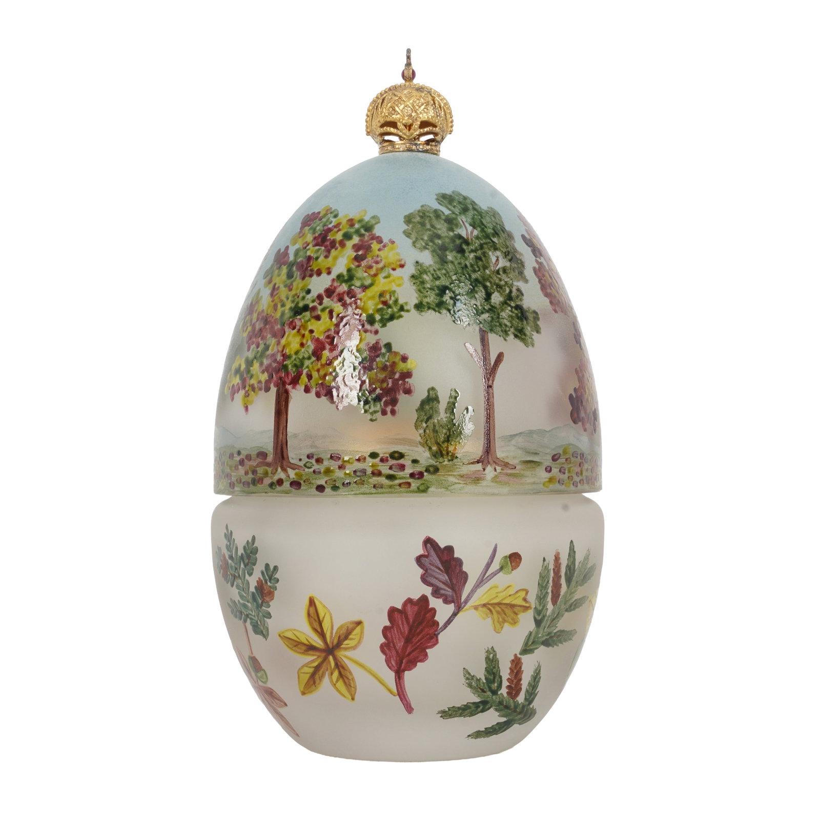 Birmingham 1992 by Theo Fabergé An Elizabeth II parcel gilt sterling silver fitted painted glas - 2
