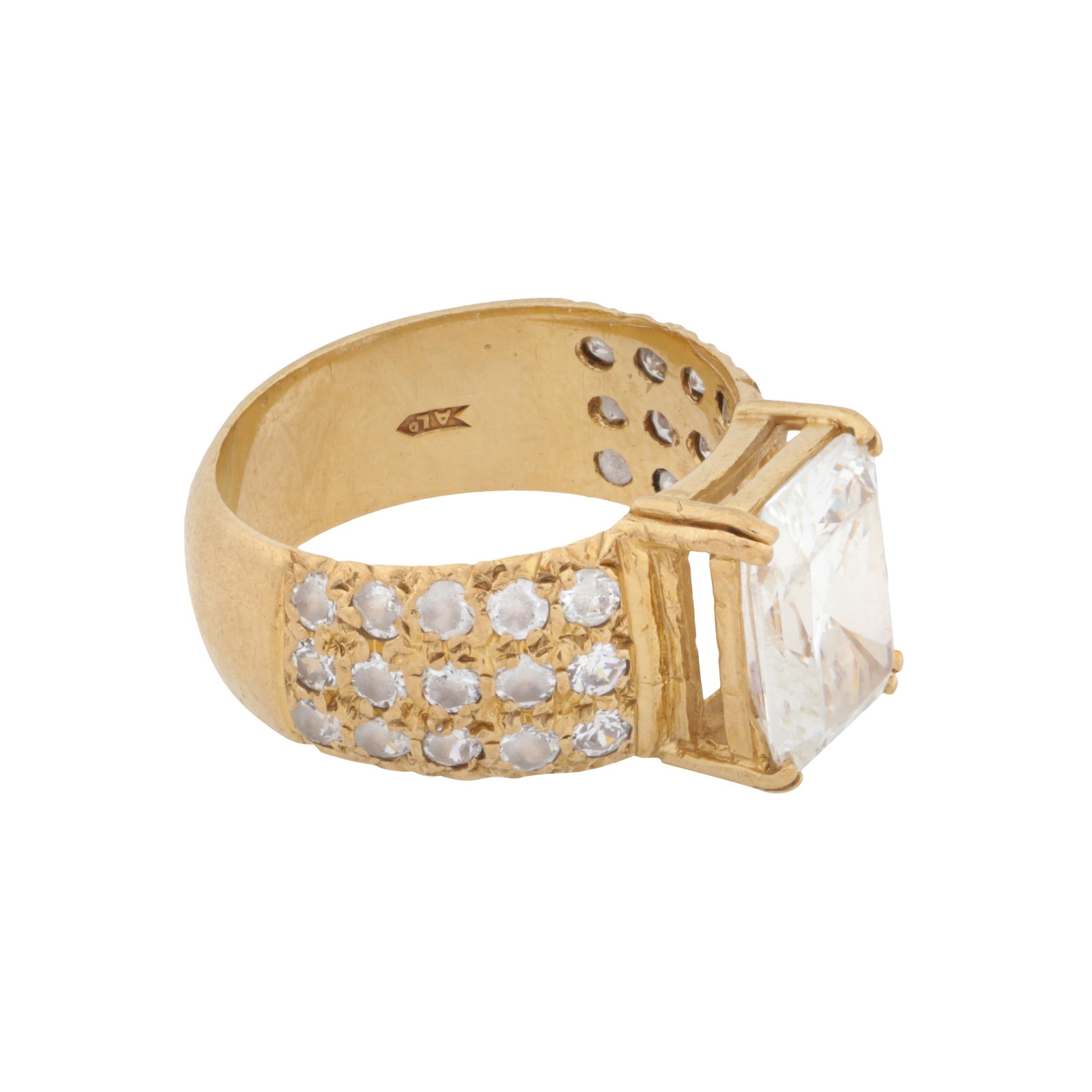 A paste gold ring 9ct yellow gold - 2