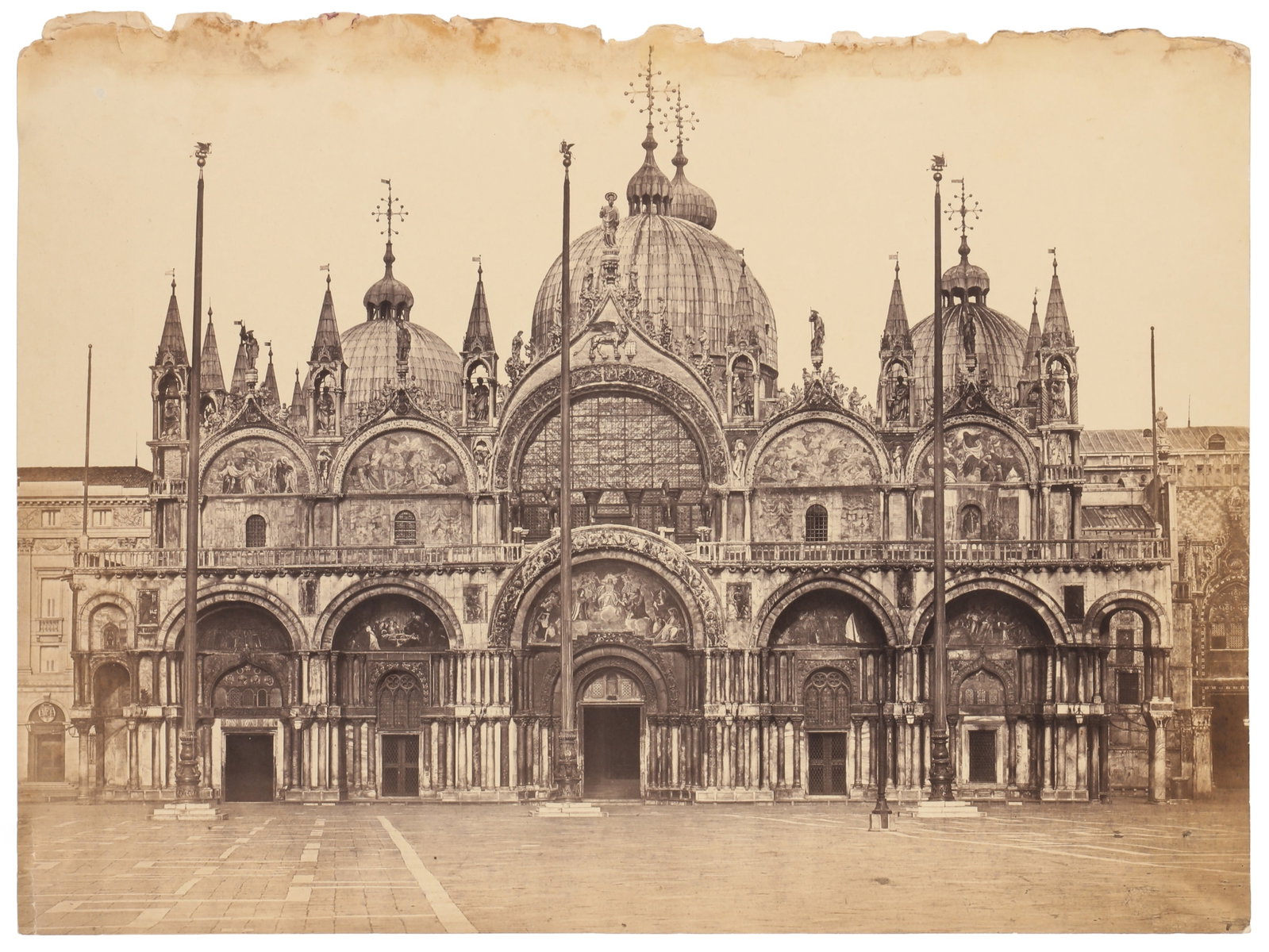 Photographer Unknown (19th cent.) St. Mark's Venice [From the West Front], c.1880 (1 of 2)