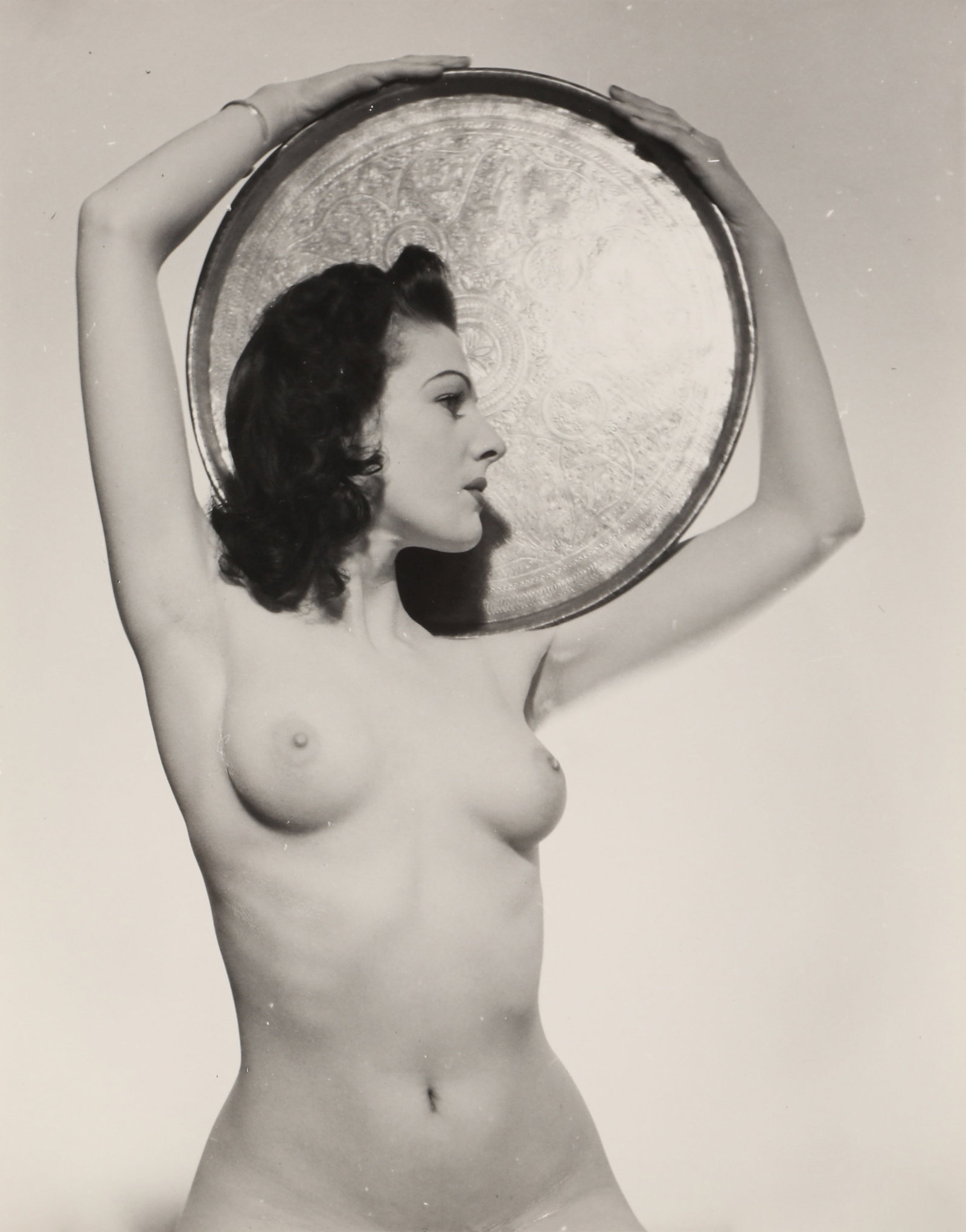 Stephen Glass (d.1990) Nude Studies, c.1960.: A group of glossy silver gelatin prints (7), measuring between 18 x 23.2cm (smallest) and 25.5 x 20.6cm (largest) , each with the photographer's studio stamp verso, some with various annotations and c