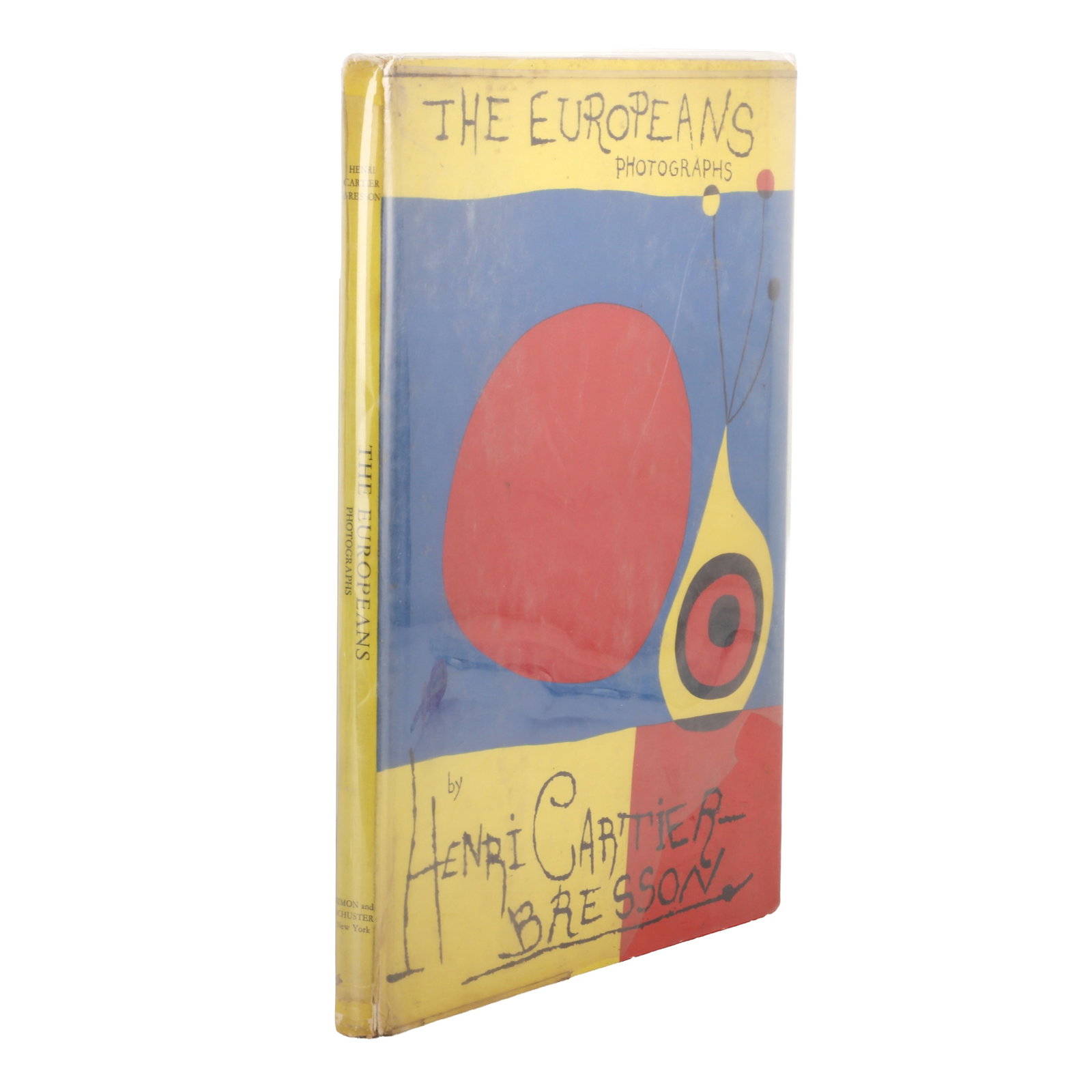 Henri Cartier-Bresson (1908-2004) The Europeans, 1955: First American Edition, illustrated with 114 full-page gravure reproductions of Cartier-Bresson's photographs, cover design by Joan Miro. Folio, original plastic jacket, lacking two portions to the lo