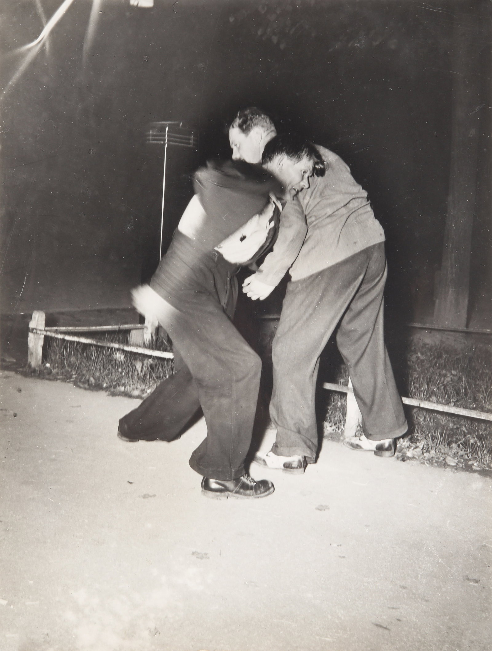 Thorbjorn (Timmie) Skotaam (1920-1981) Nightlife in Oslo, c.1946: A group of 7 vintage silver gelatin press prints, image size approx 17 x22.6cm (or the reverse), each annotated and with cutting indications in pencil verso, A.B.C. Press Service stamp and Aktuell sta