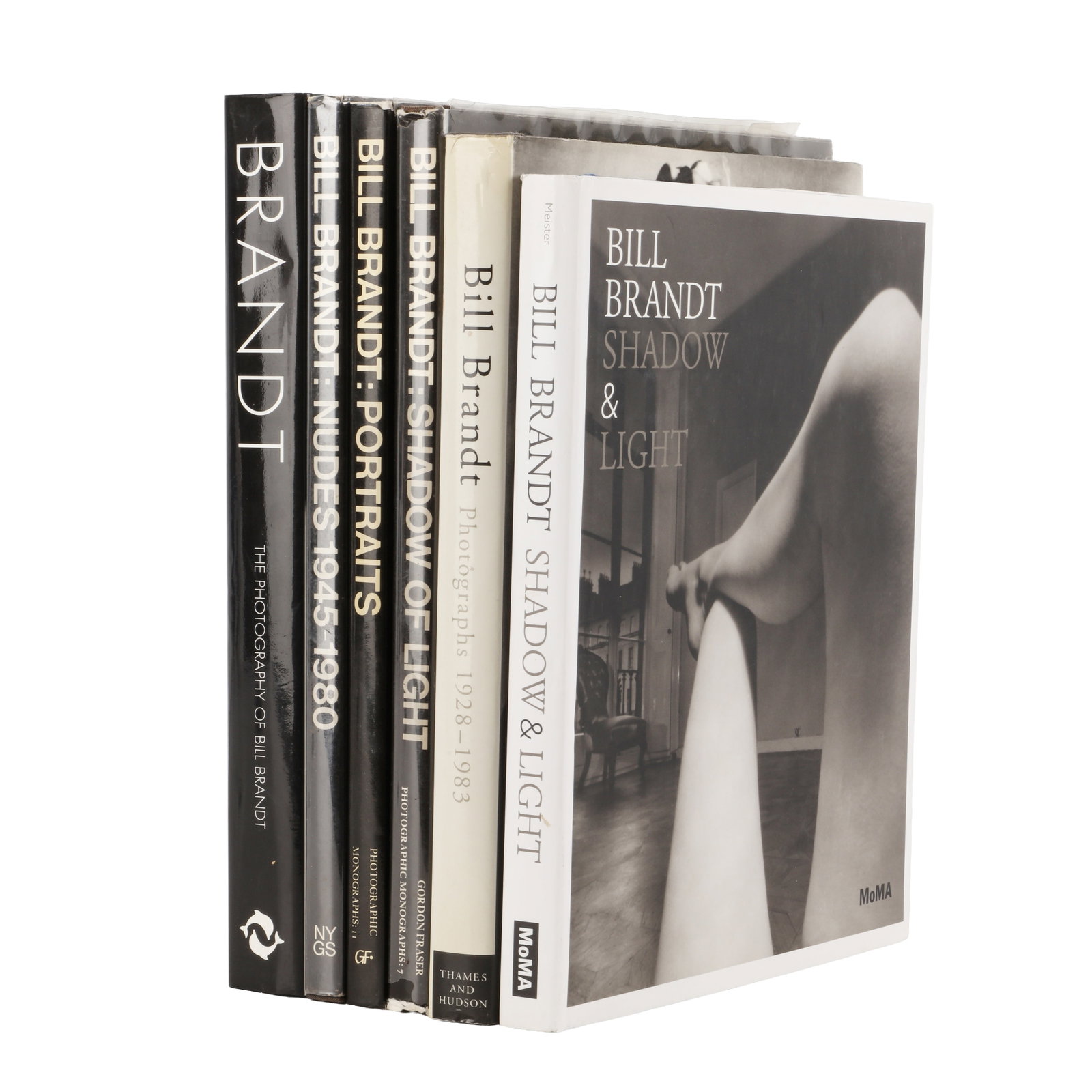 Bill Brandt (1904-1983) A Group of Six Volumes, 1977-1999: A group of six volumes, comprising Bill Brandt Photographs 1928-1983 [First Edition, hardback with pictorial dust jacket, black cloth boards, published on the occasion of the Barbican's exhibition of 
