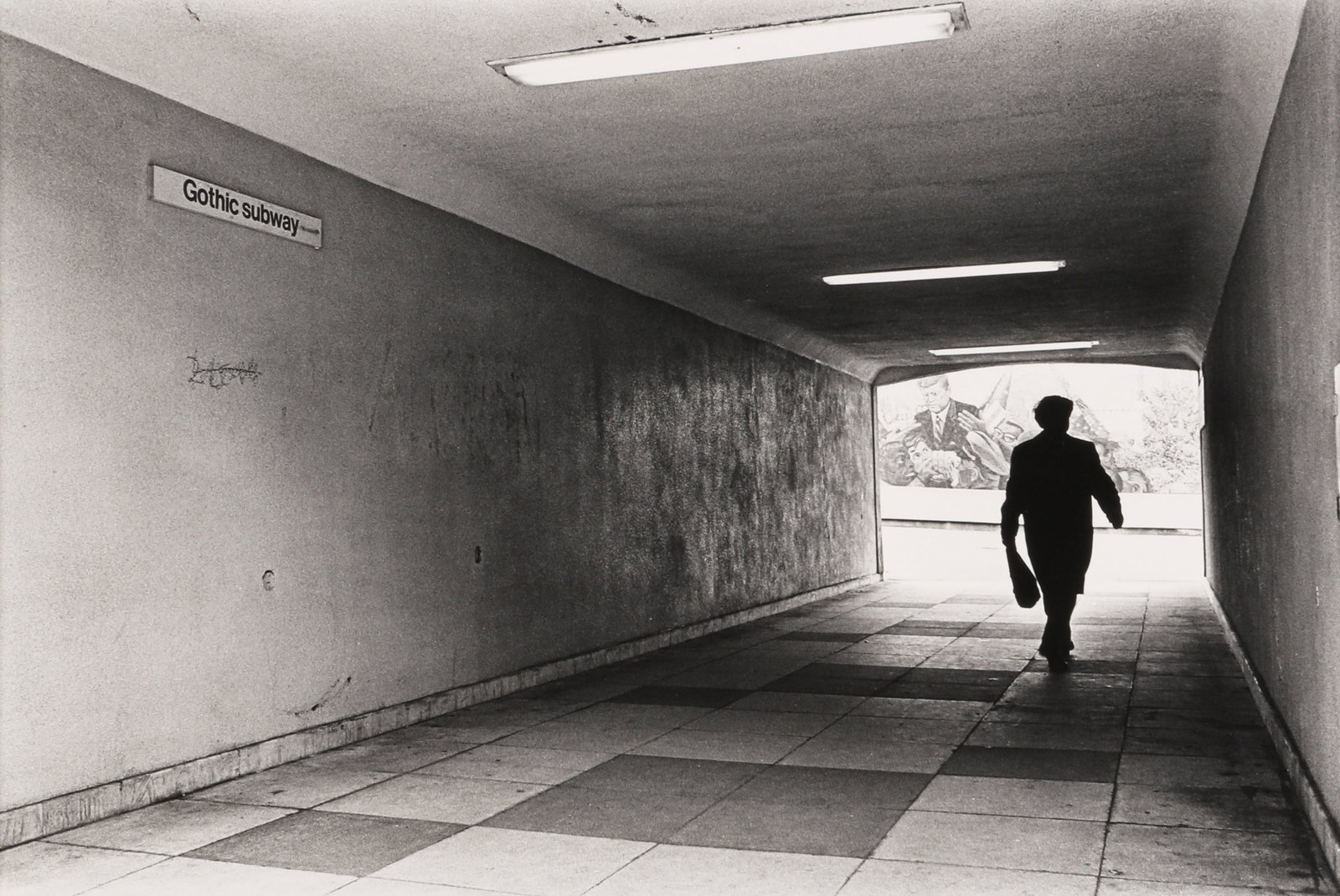 Nick Hedges (b.1943) Birmingham, 1975: Vintage silver gelatin print, image size 23 x 34cm, sheet size 23.5 x 35.2cm, signed, titled, and dated by the photographer in pencil verso, with Hedge's studio stamp verso. Framed, frame size 42 x 53
