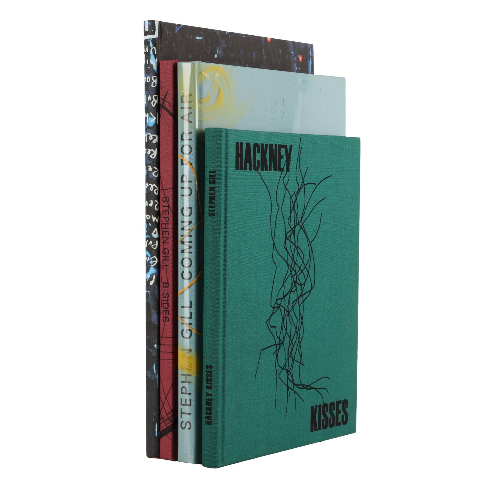 Stephen Gill (b.1971) Four First Edition Volumes, 2010-2014 [Three Signed]: Comprising B Sides [Signed First Edition, hardback, pink cloth boards, signed by the photographer in pencil on the half title, one of 1,000 copies. London: Nobody/The Archive of Modern Conflict, 2010]