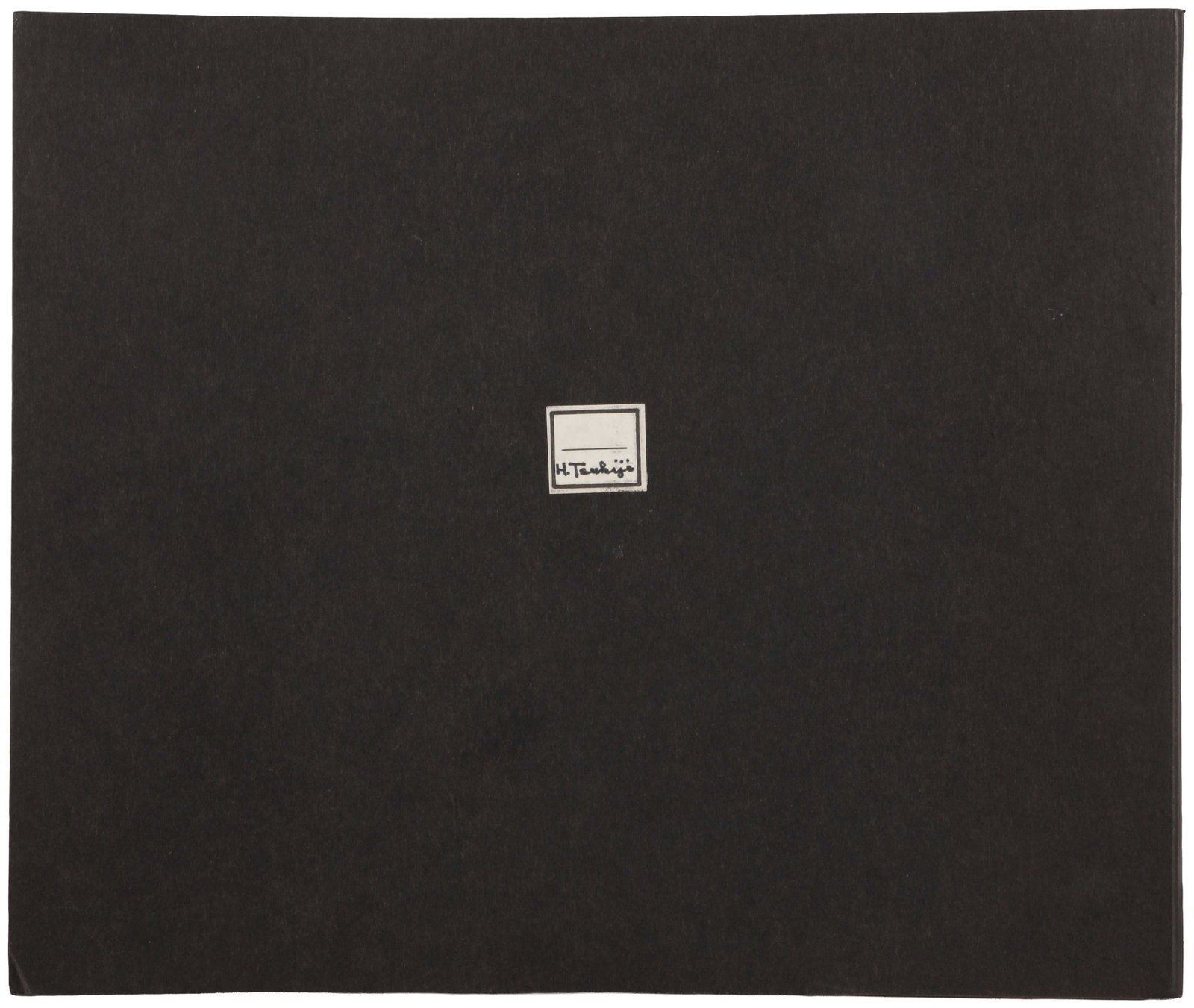 Hitoshi Tsukiji (b.1947) Perpendicularly (Territory), 1975: First Edition, limited to 500 copies, softcover, two interleaved volumes, saddle-stitched and pasted to plain black bi-fold card cover, obi missing, signed by the photographer on label to front of cov