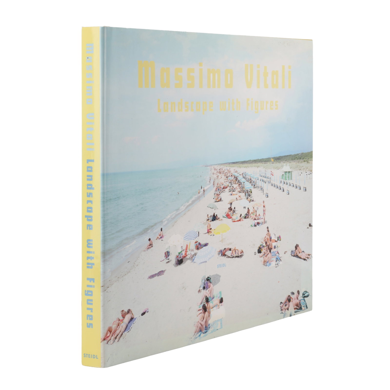 Massimo Vitali (b.1944) Landscapes with People, 2004 [Signed]: Signed First Edition, hardback with pictorial dust jacket, blue cloth boards, stamped title, signed by the photographer in ink on the half title. Gottingen: Steidl, 2004. Qty: (1)