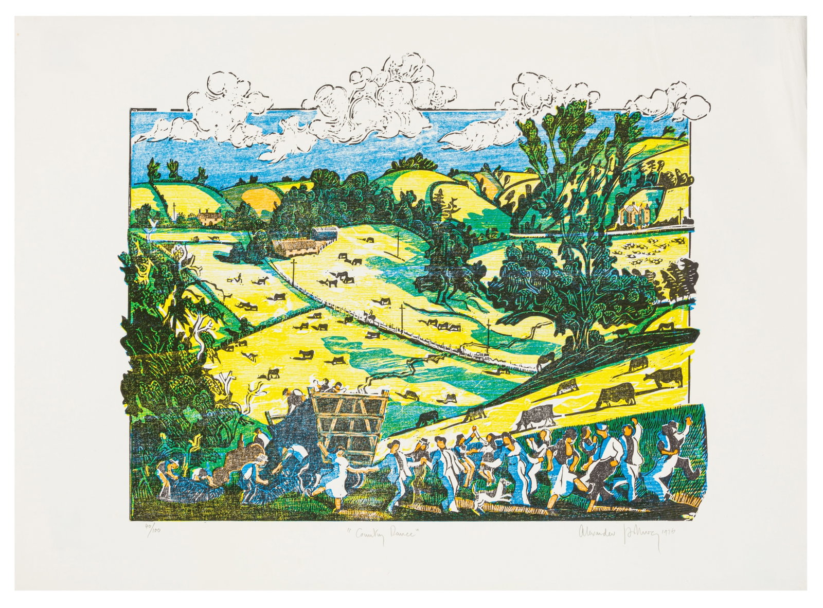 Alexander Hollweg (British, 1936-2000) Country Dance (1 of 4)