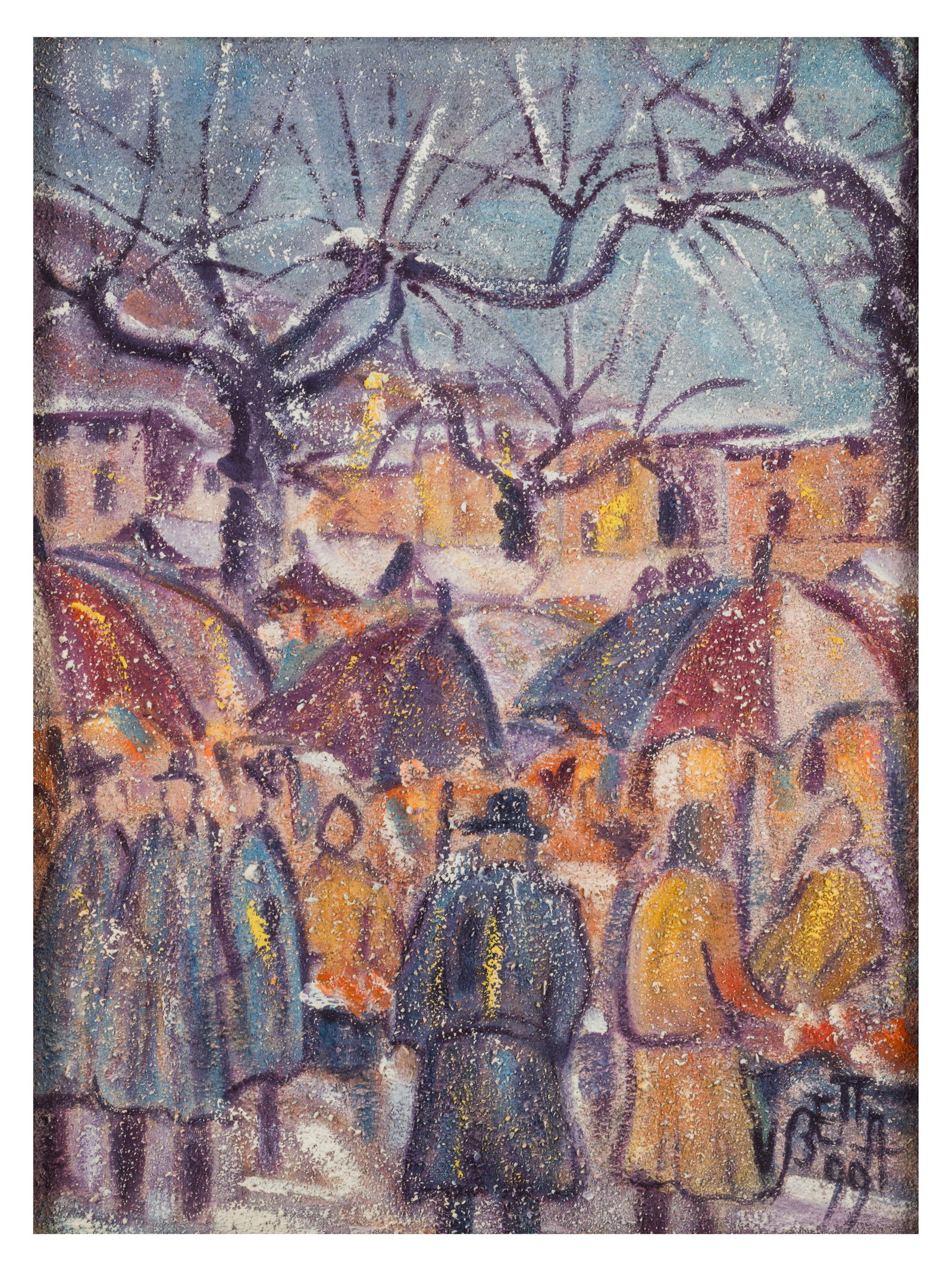 Valerio Betta (Italian, b.1949) Market Scene (1 of 7)