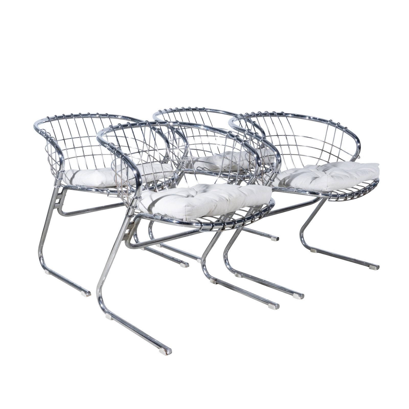 Attributed to Gastone Rinaldi (Italian, 20th Century) Set of four chairs (1 of 5)