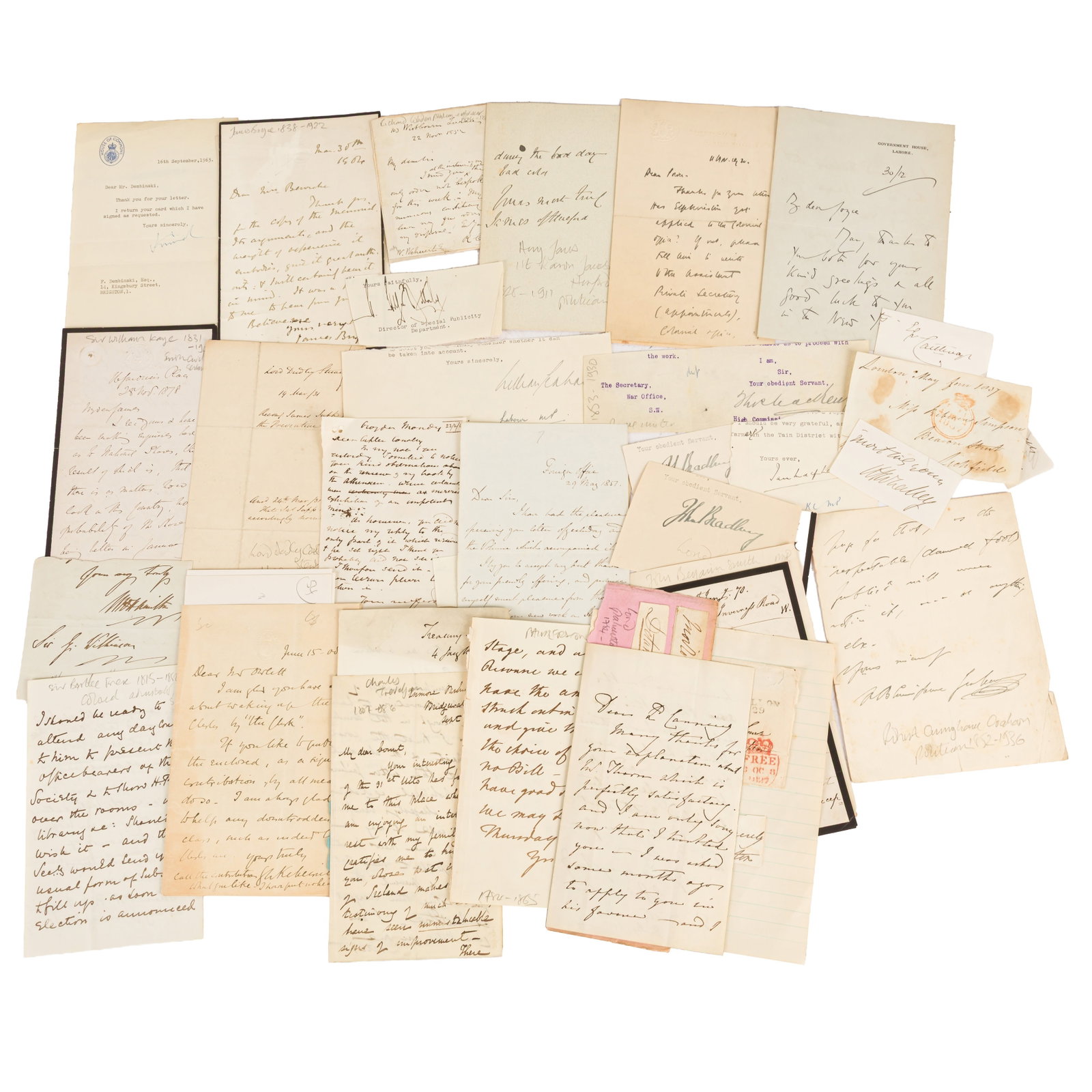 Autograph Collection.- Politics Military, Religion, Business, Legal world and Sports 18th-20th centu - 2