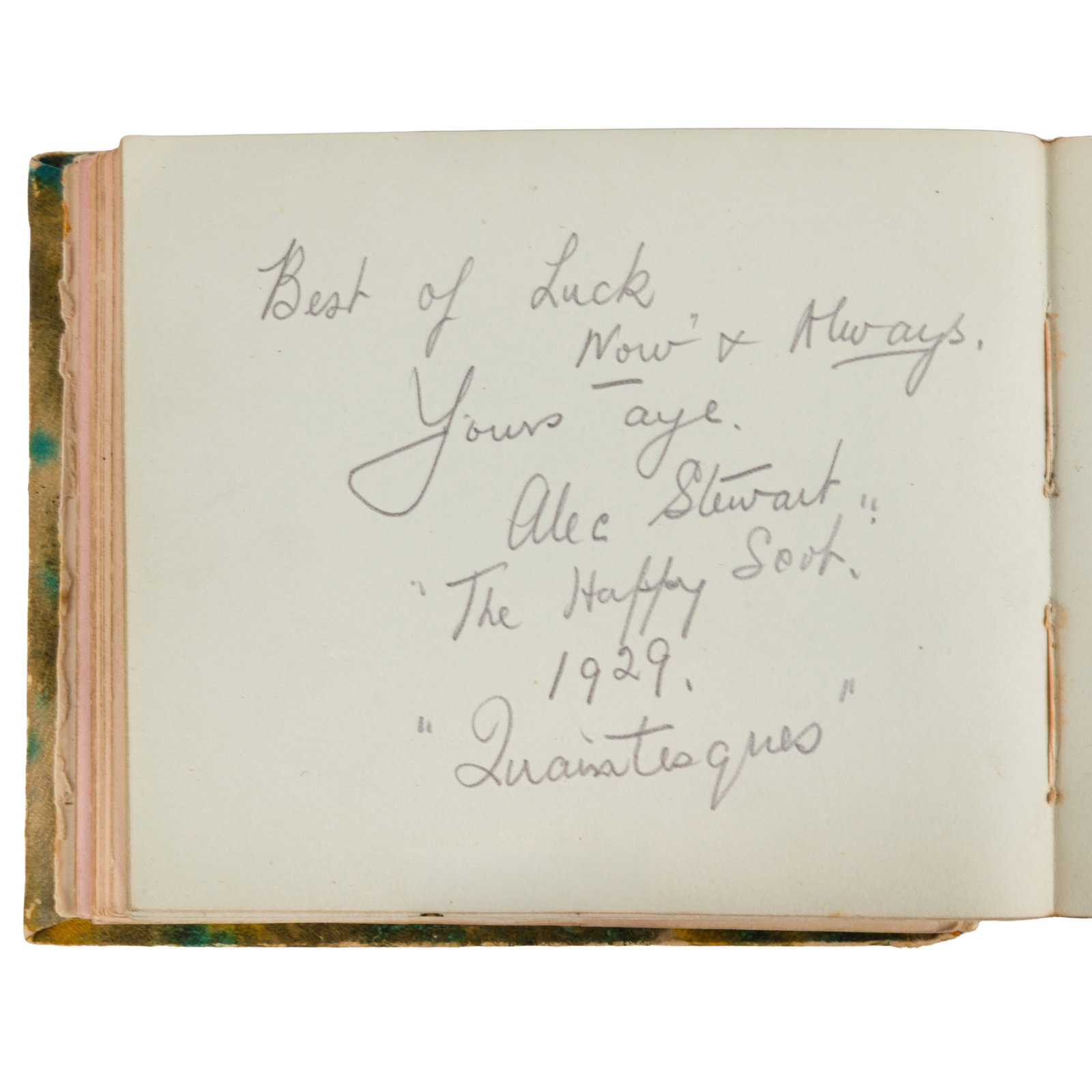 Autograph Album.- Vintage Actors & Entertainers c. 1920s - 4