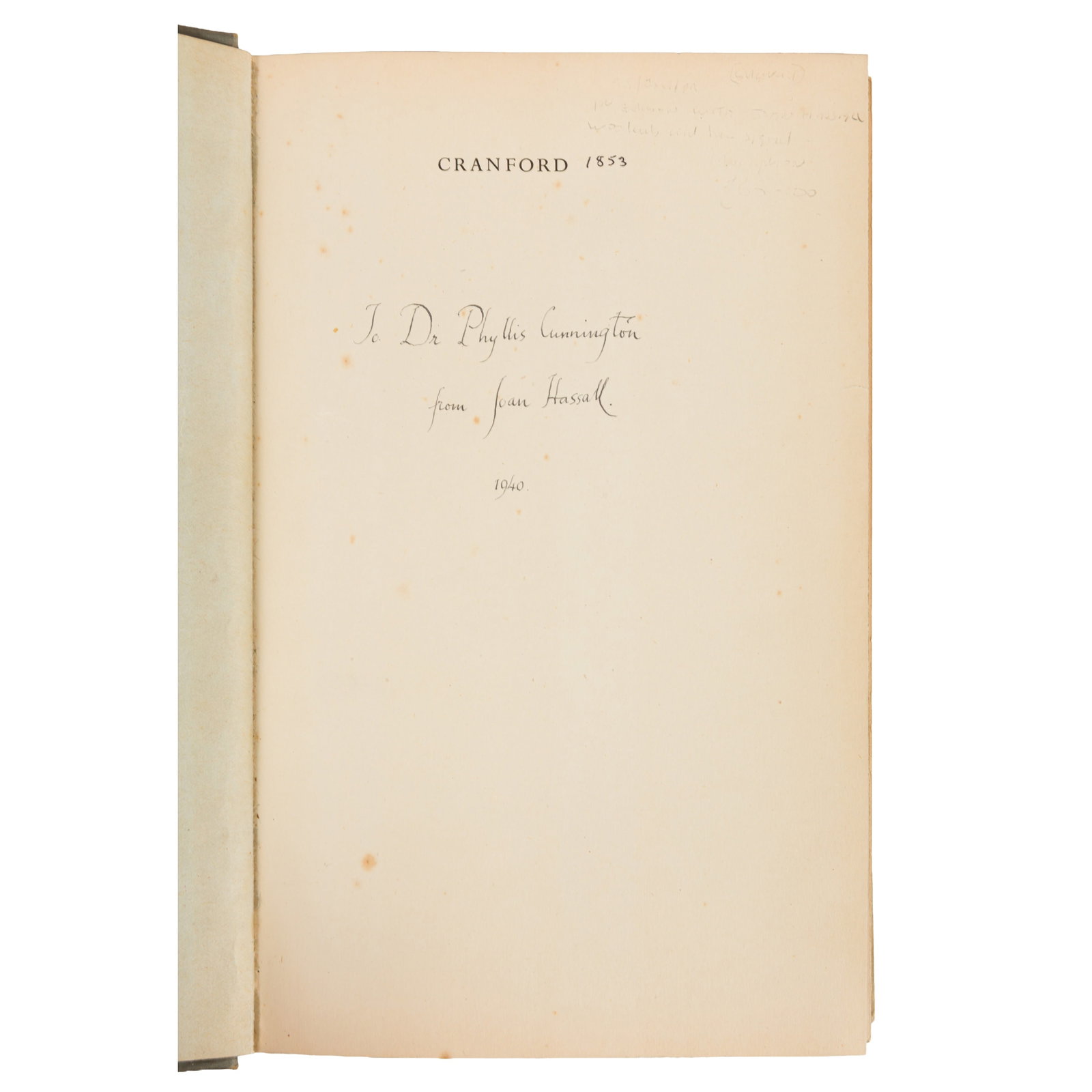 Hassall (Joan) Signed volume - 2
