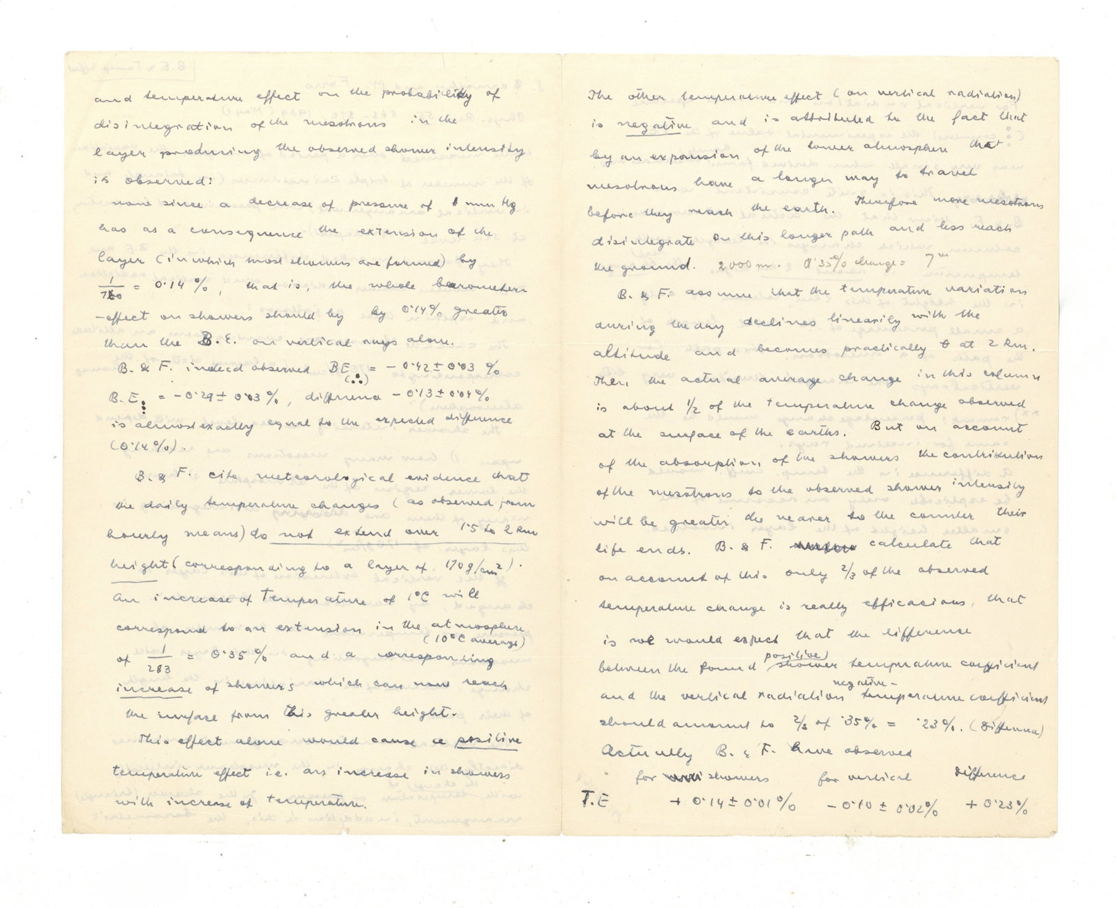 Hess (Victor Franz) Autograph manuscript on atmospheric radiation - 2