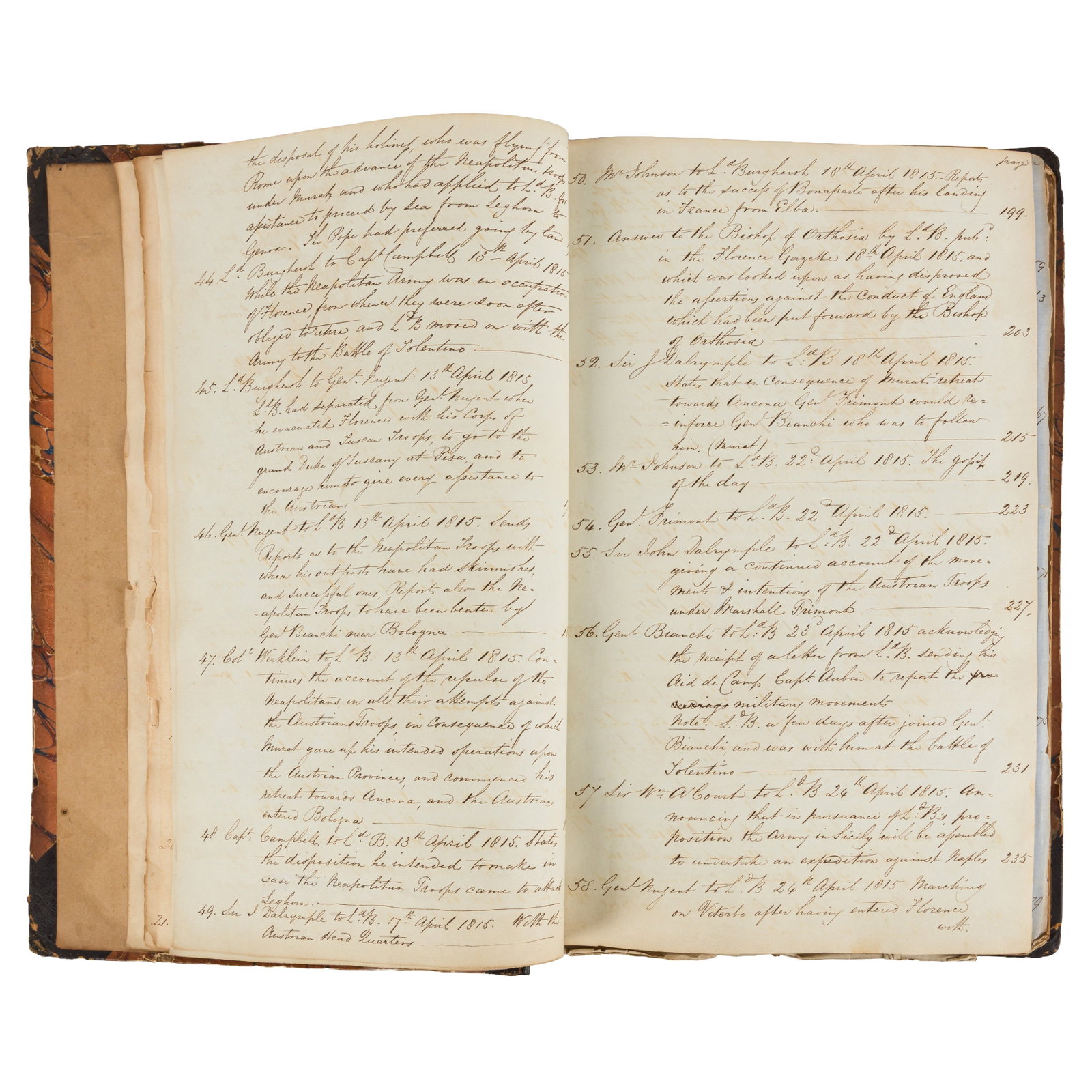 Fane (John, 11th Earl of Westmorland, Lord Burghersh) Diplomatic letters, 1815-1816 - 5