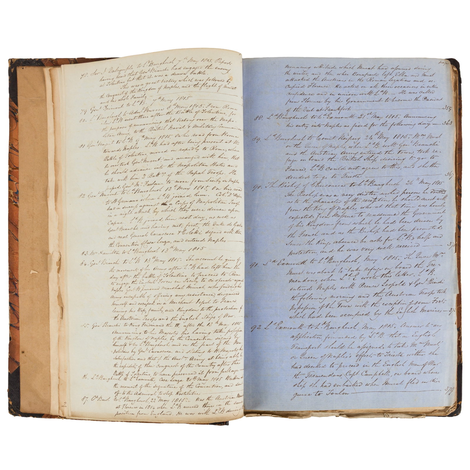 Fane (John, 11th Earl of Westmorland, Lord Burghersh) Diplomatic letters, 1815-1816 - 7
