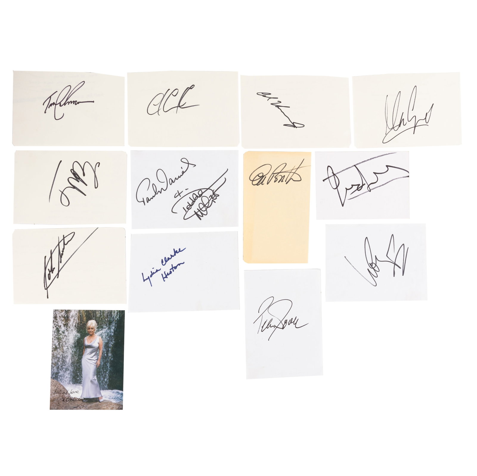 Autograph Collection.- Actors, Musicians & Sport Champions Signed photographs and cards - 2