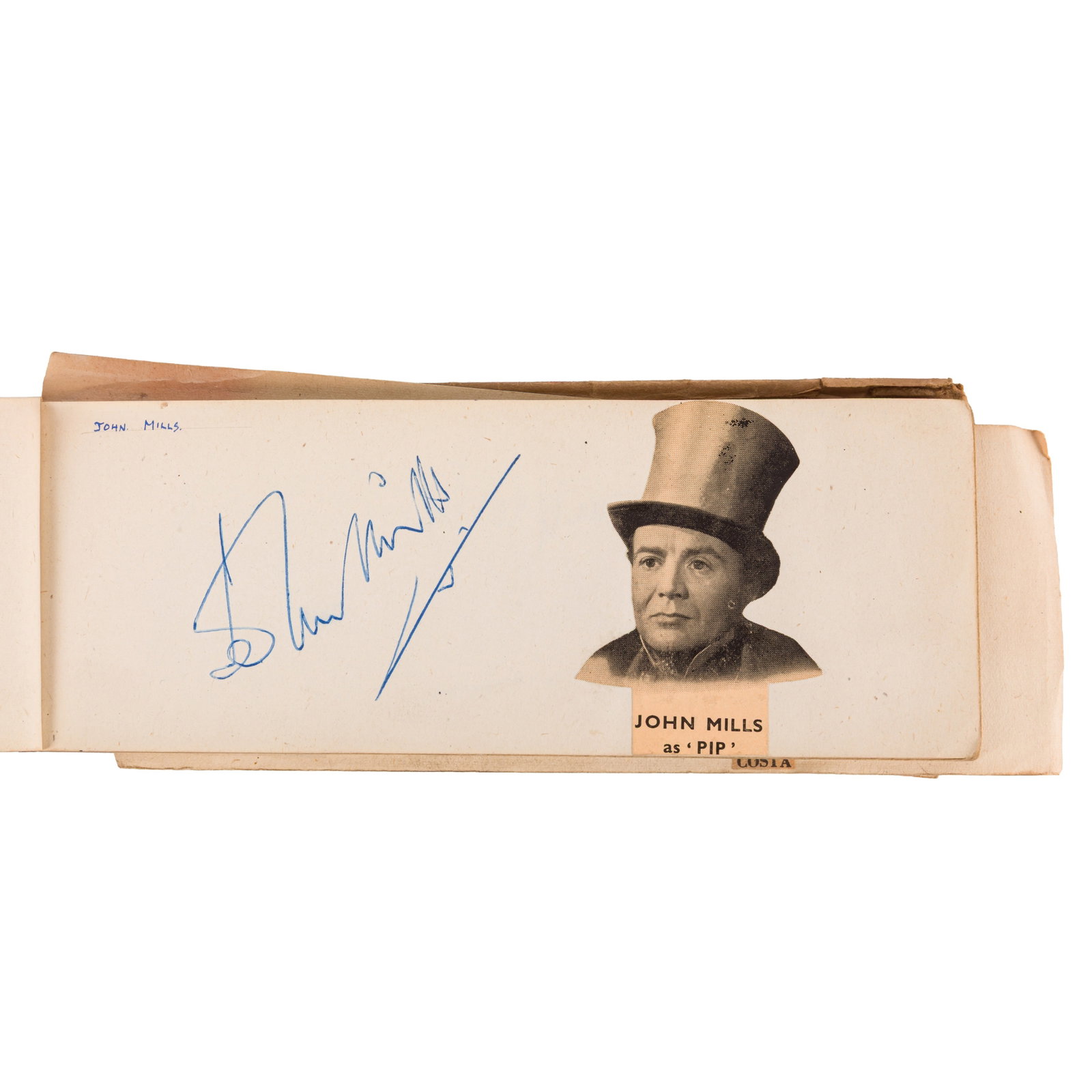 Autograph Album.- Incl. Peter Ustinov c. 1950s - 2