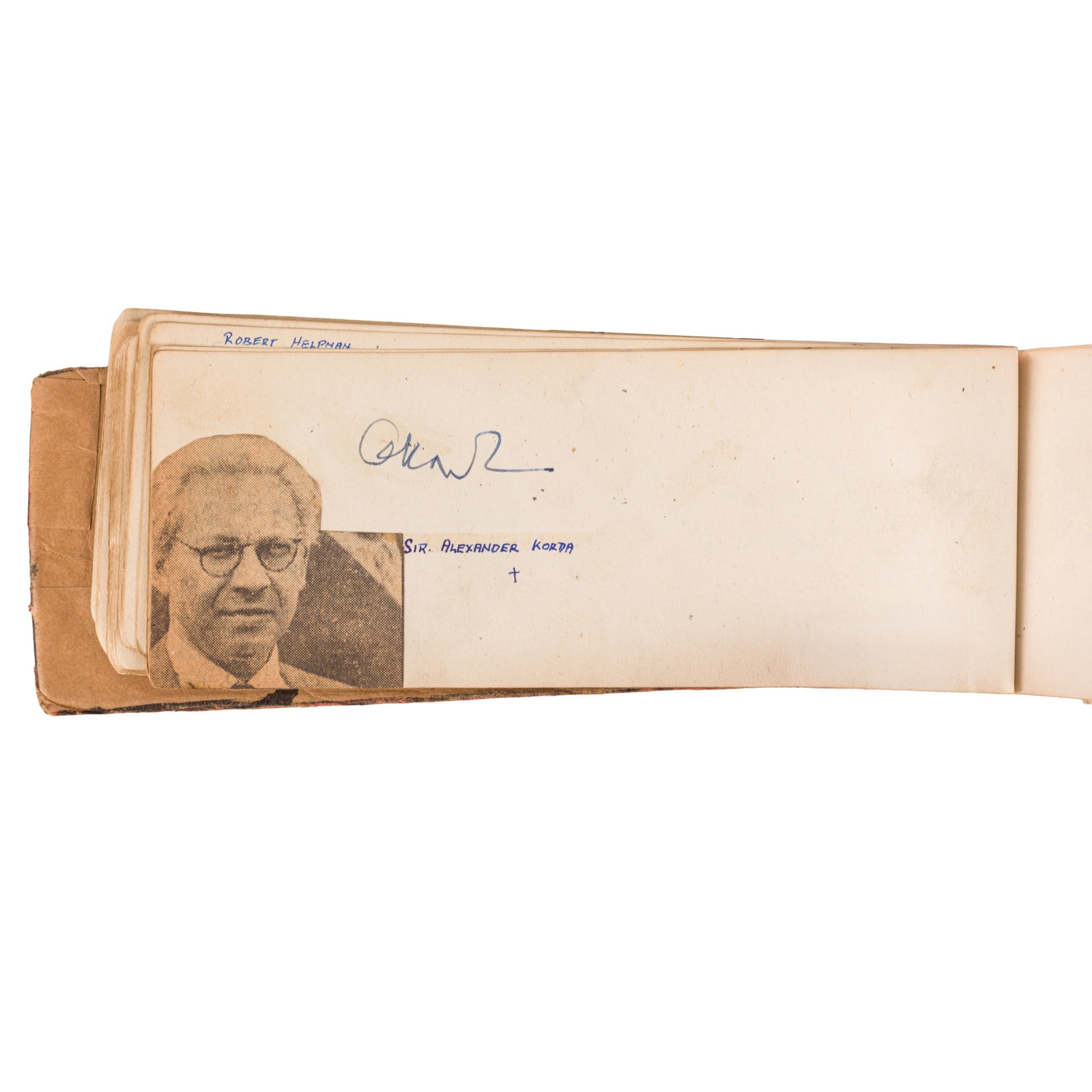 Autograph Album.- Incl. Peter Ustinov c. 1950s - 3