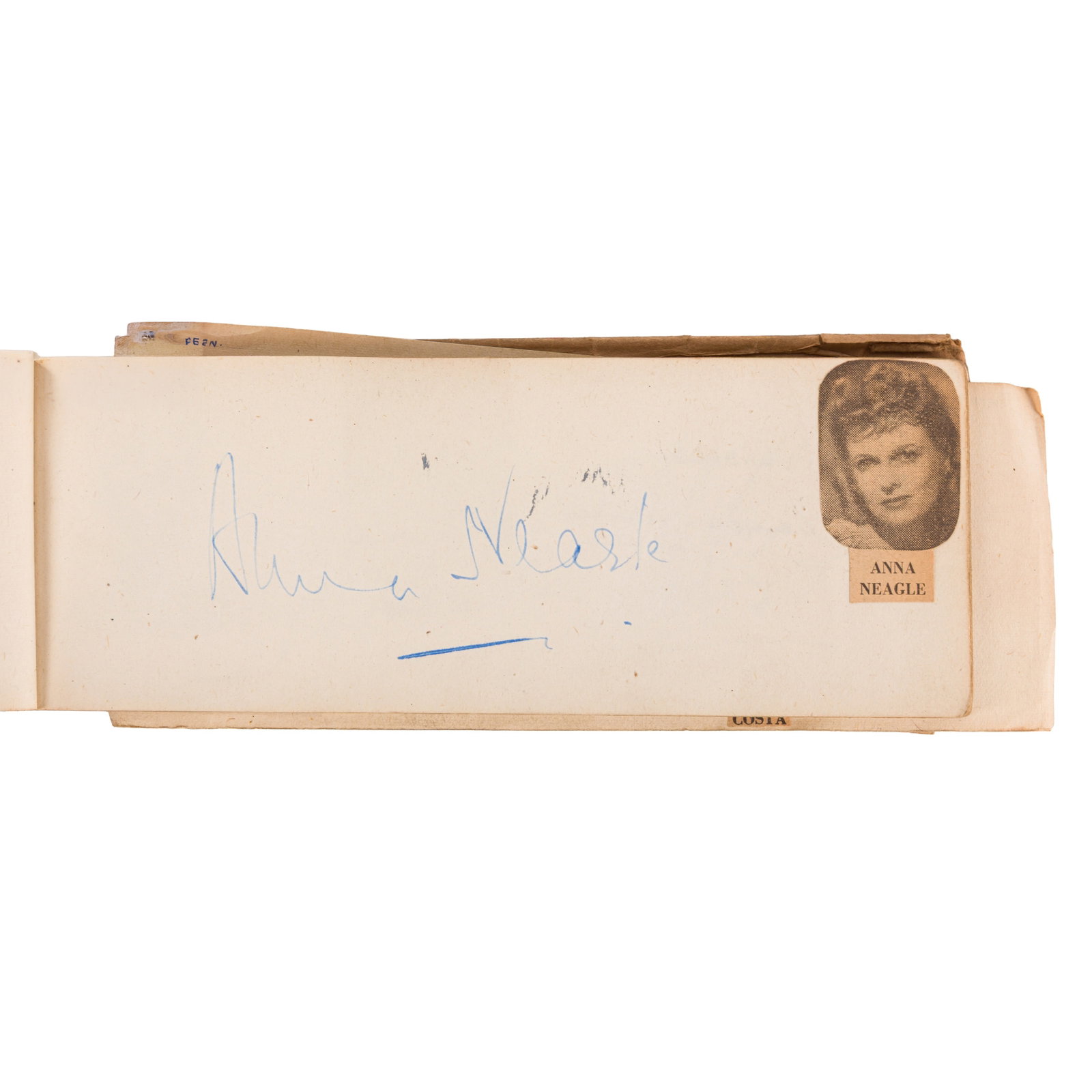 Autograph Album.- Incl. Peter Ustinov c. 1950s - 4