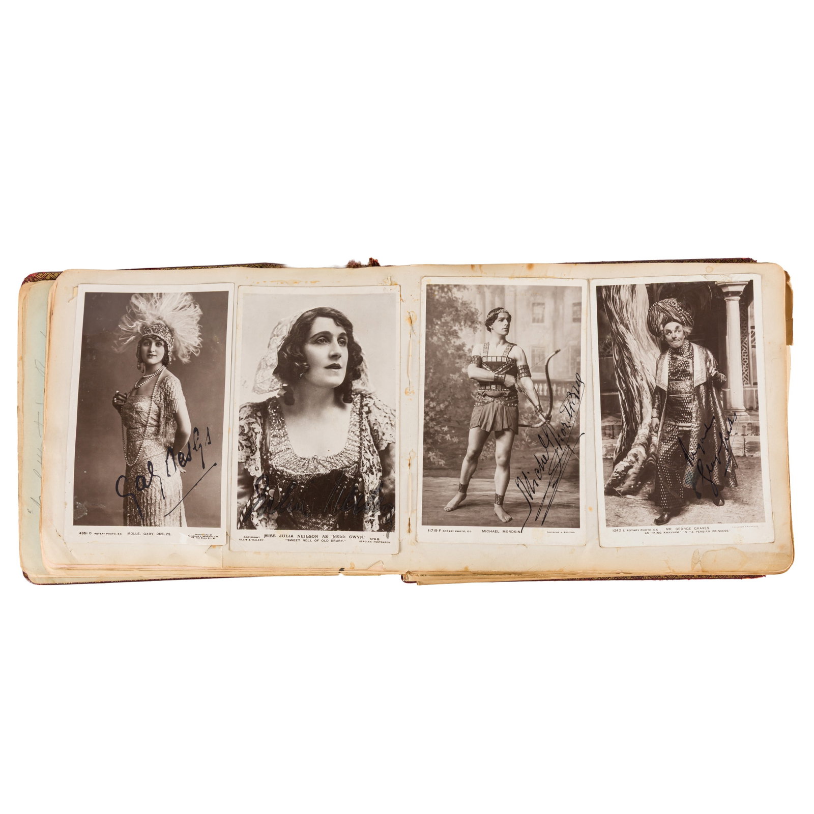 Autograph Album.- Incl. Anna Pavlova C. 1910s - 4
