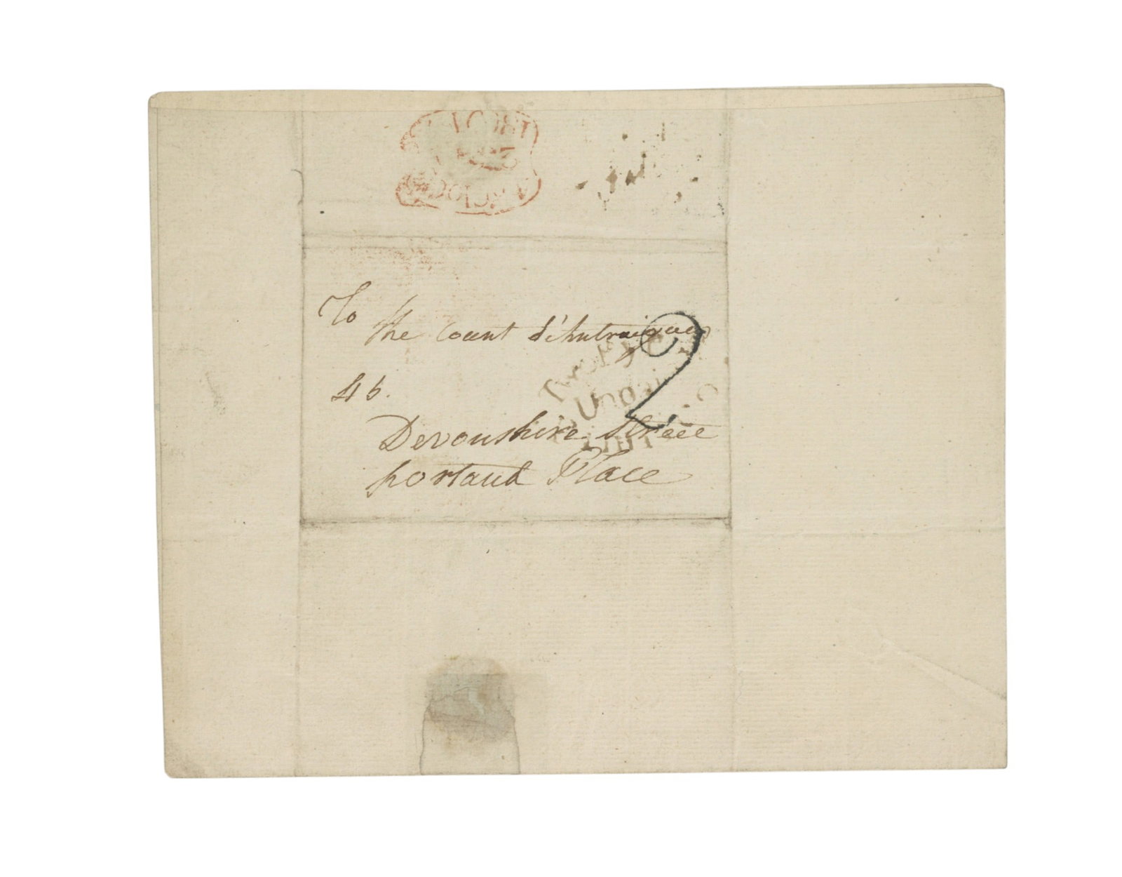 [de Launay (Louis-Alexandre, comte d'Antraigues] Letter addressed to the comte d'Antraigues, 1809 - 2