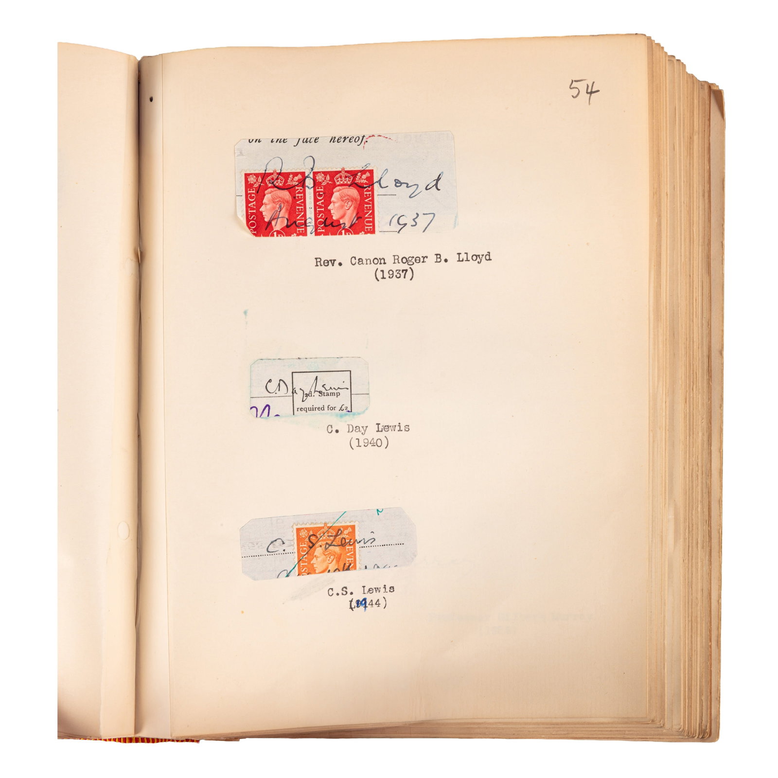 Autograph Album.- Incl. Winston Churchill Clipped signatures, 20th century - 2