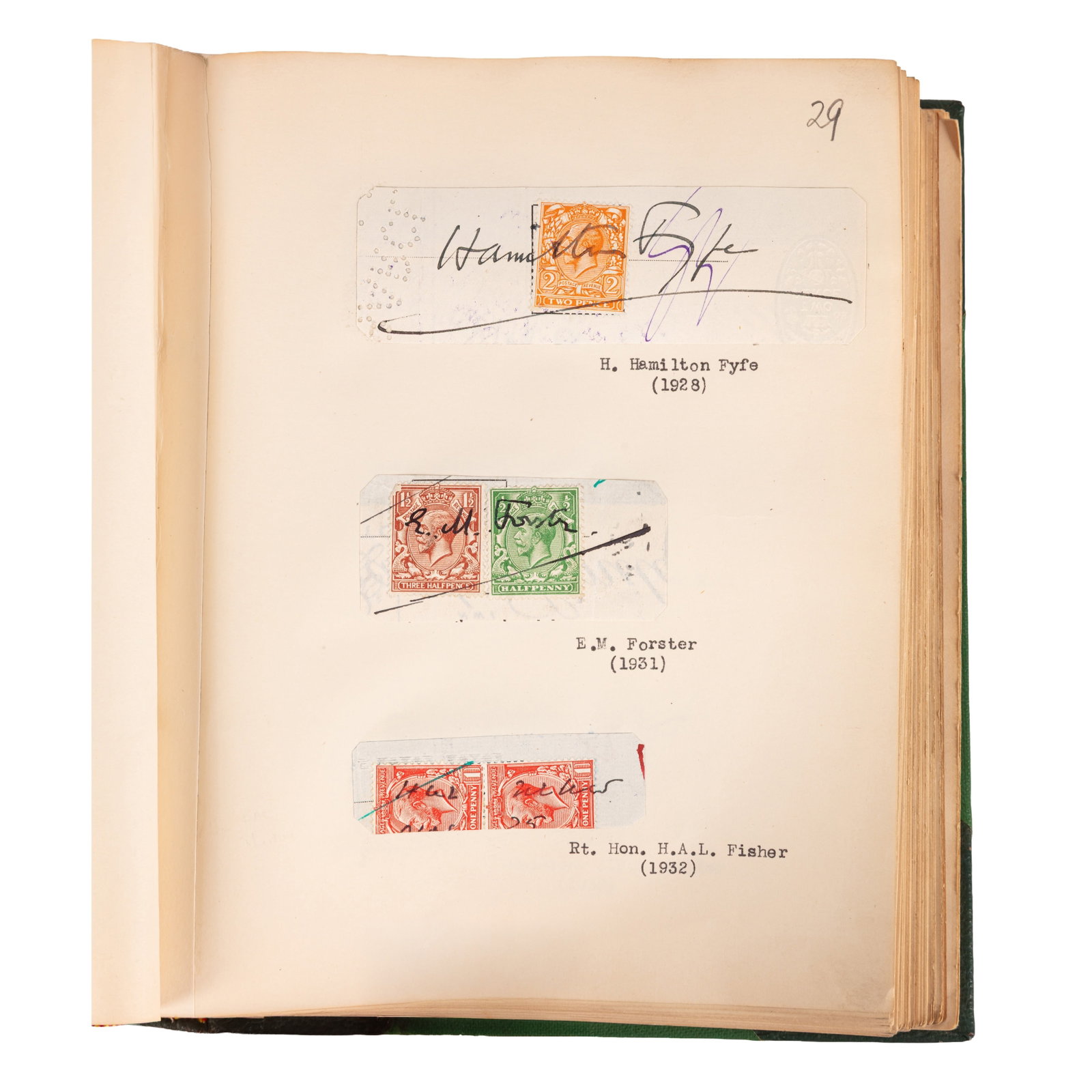 Autograph Album.- Incl. Winston Churchill Clipped signatures, 20th century - 4
