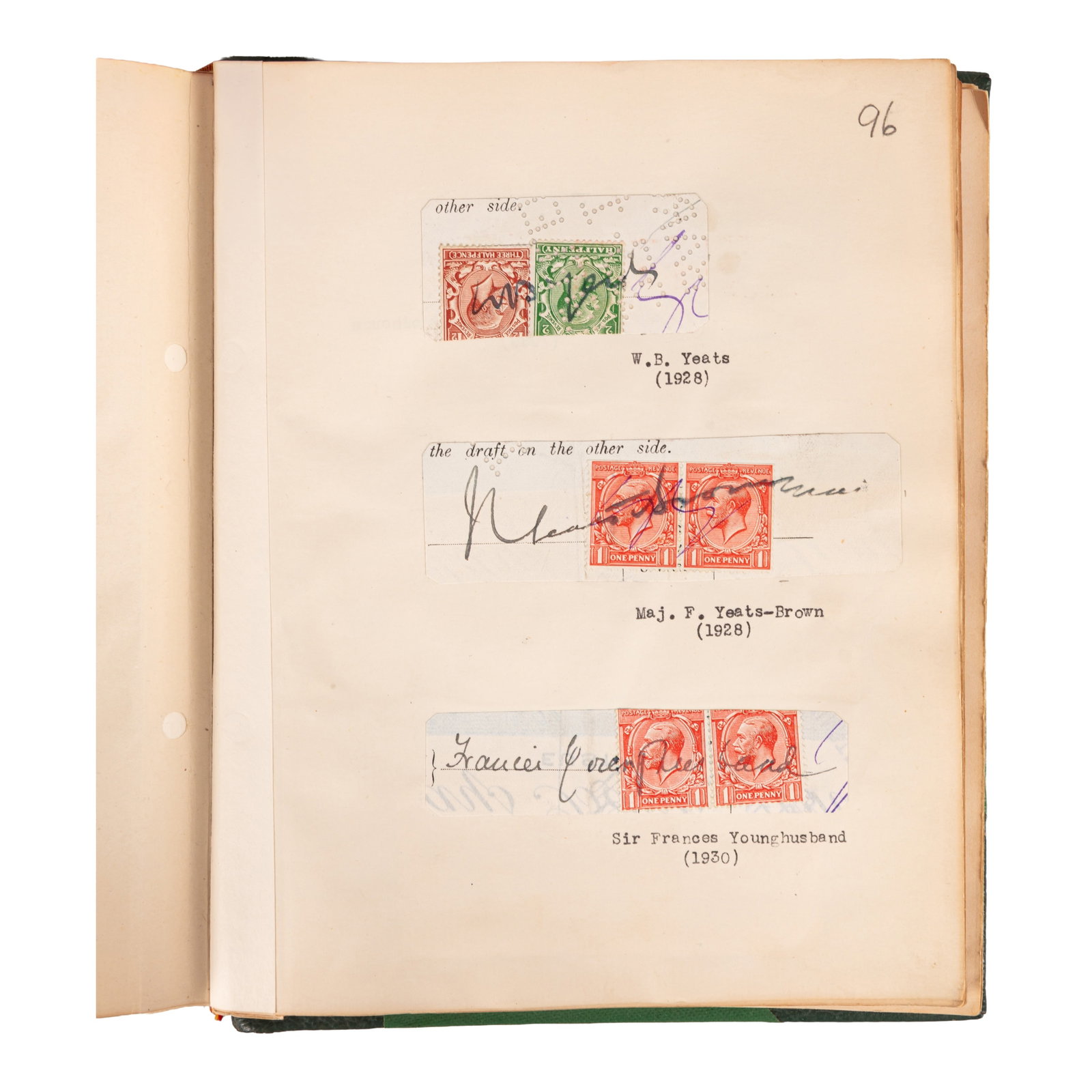 Autograph Album.- Incl. Winston Churchill Clipped signatures, 20th century - 6