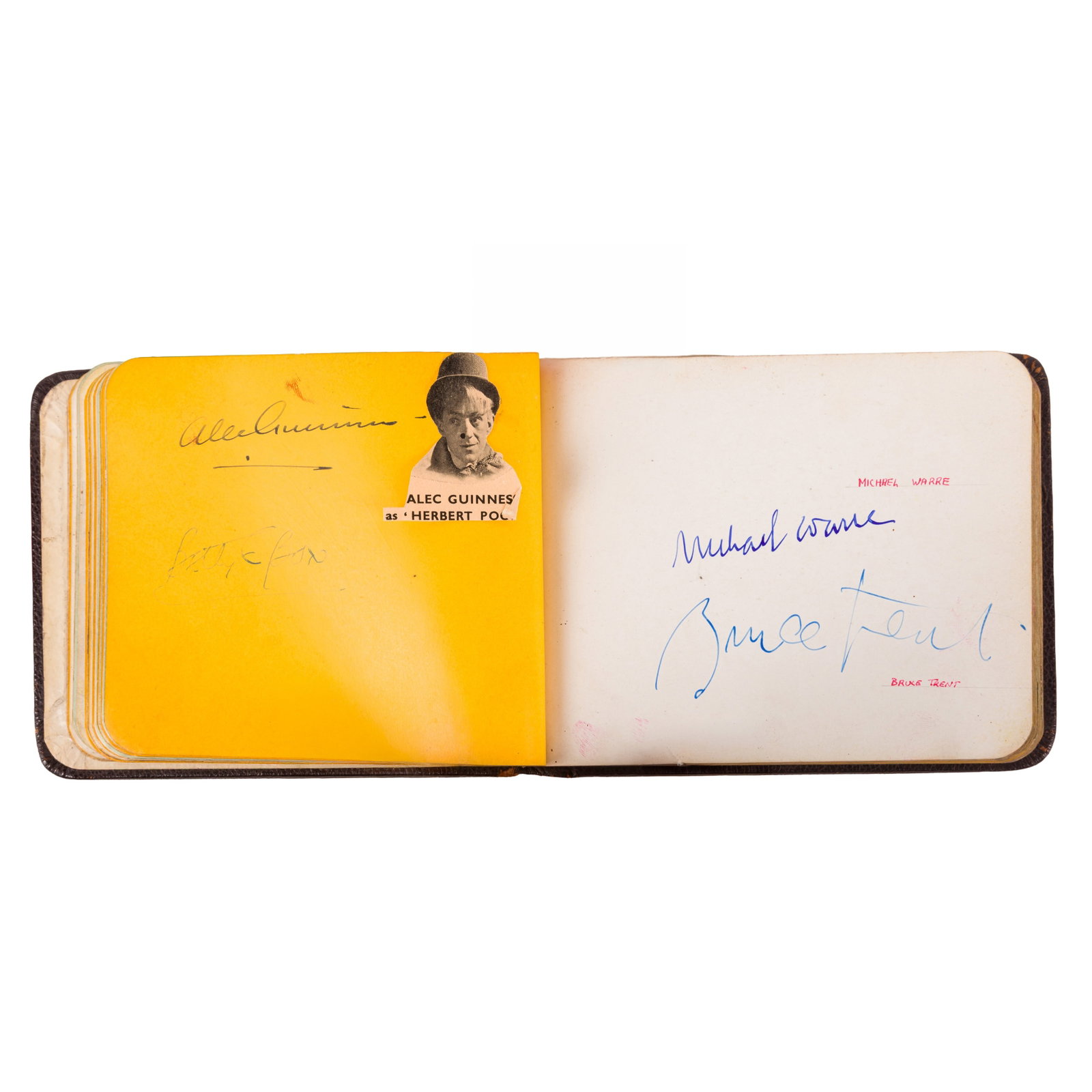 Autograph Album.- Incl. Alec Guinness c. 1950s - 7