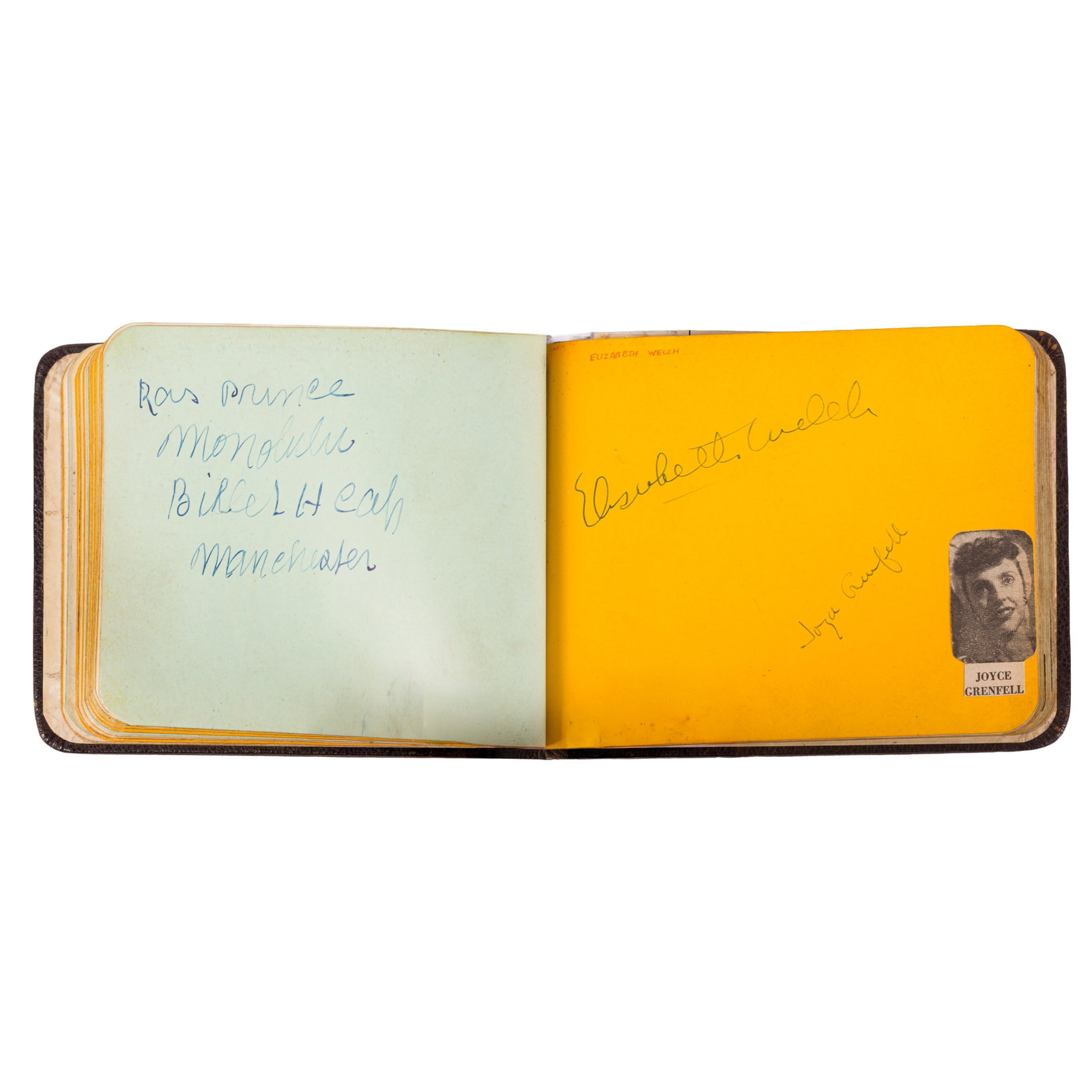 Autograph Album.- Incl. Alec Guinness c. 1950s - 8