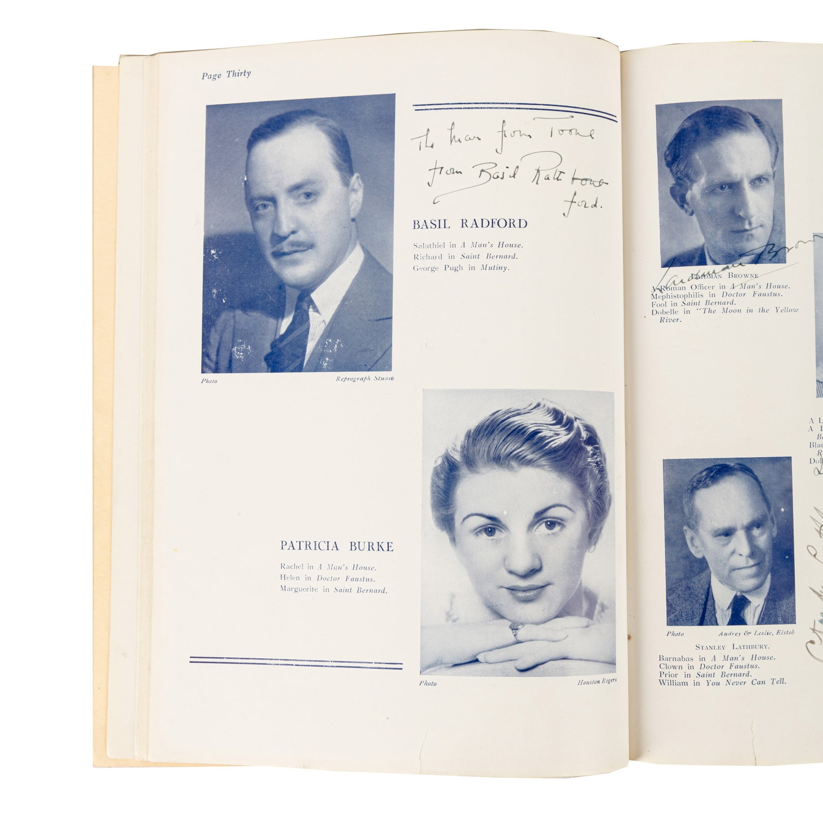 Theatre Interest.- Incl. Errol Flynn Malvern Festival, 1934 - 2