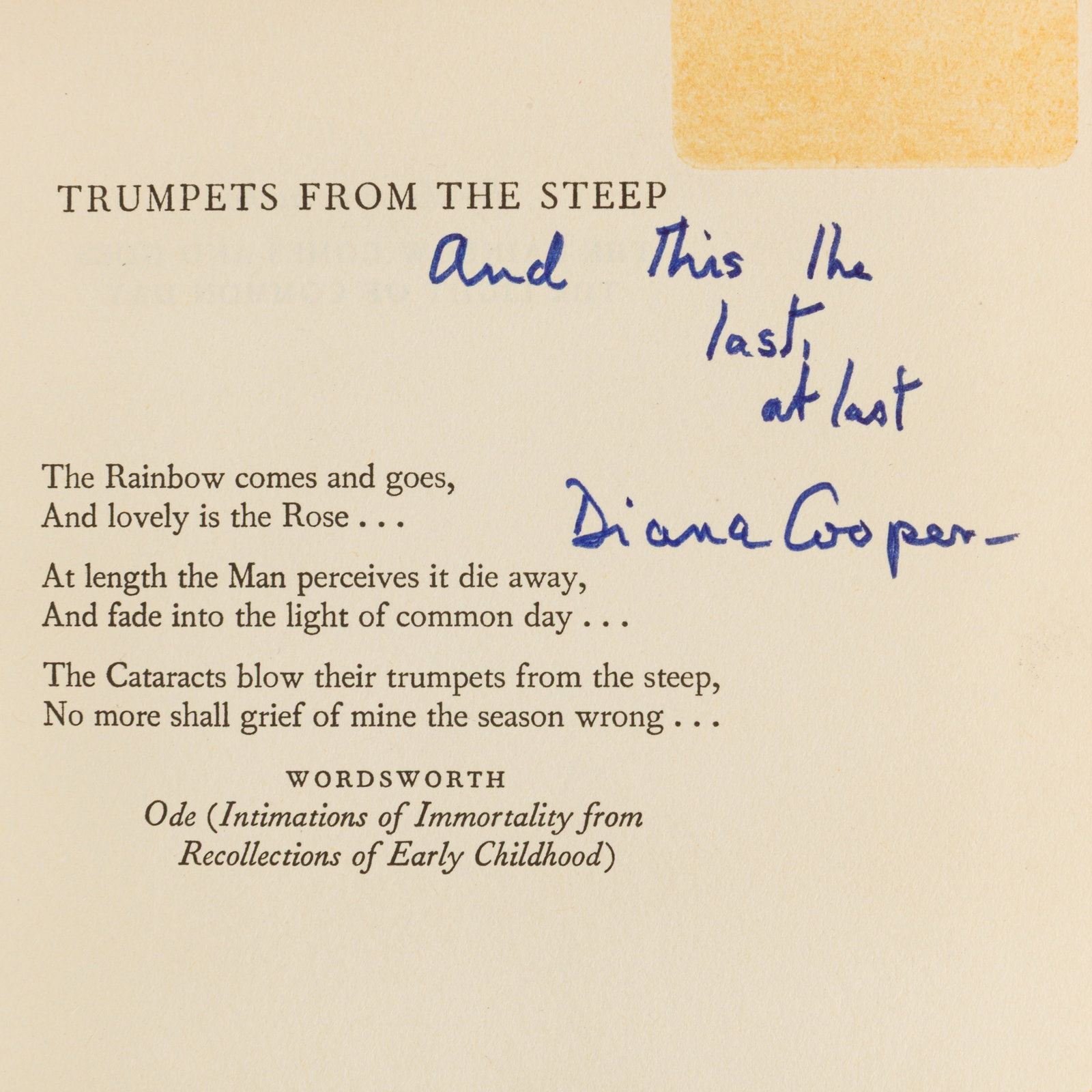Cooper (Diana) Signed volumes - 4