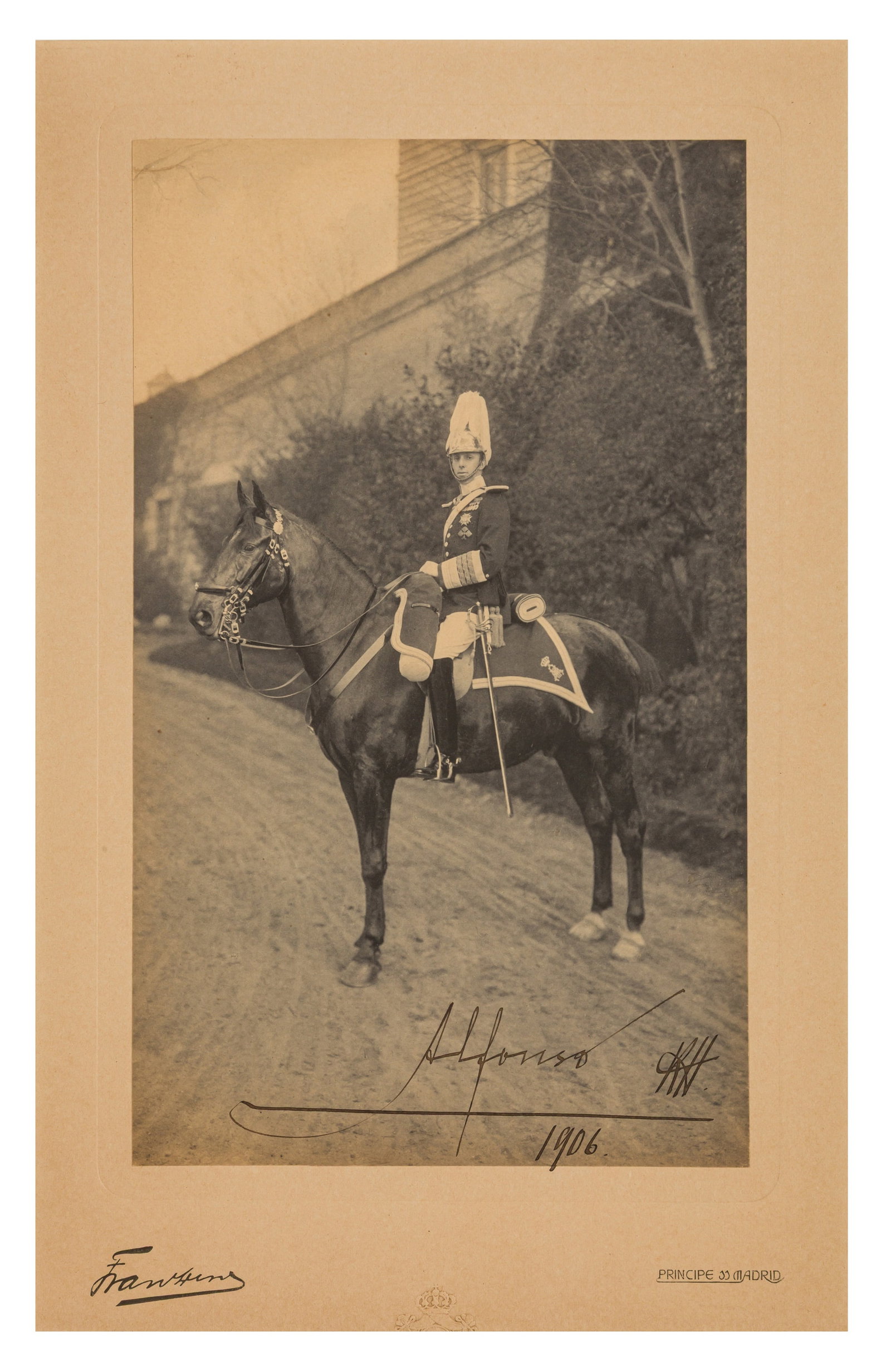 Alfonso XIII, King of Spain Signed photograph - 2