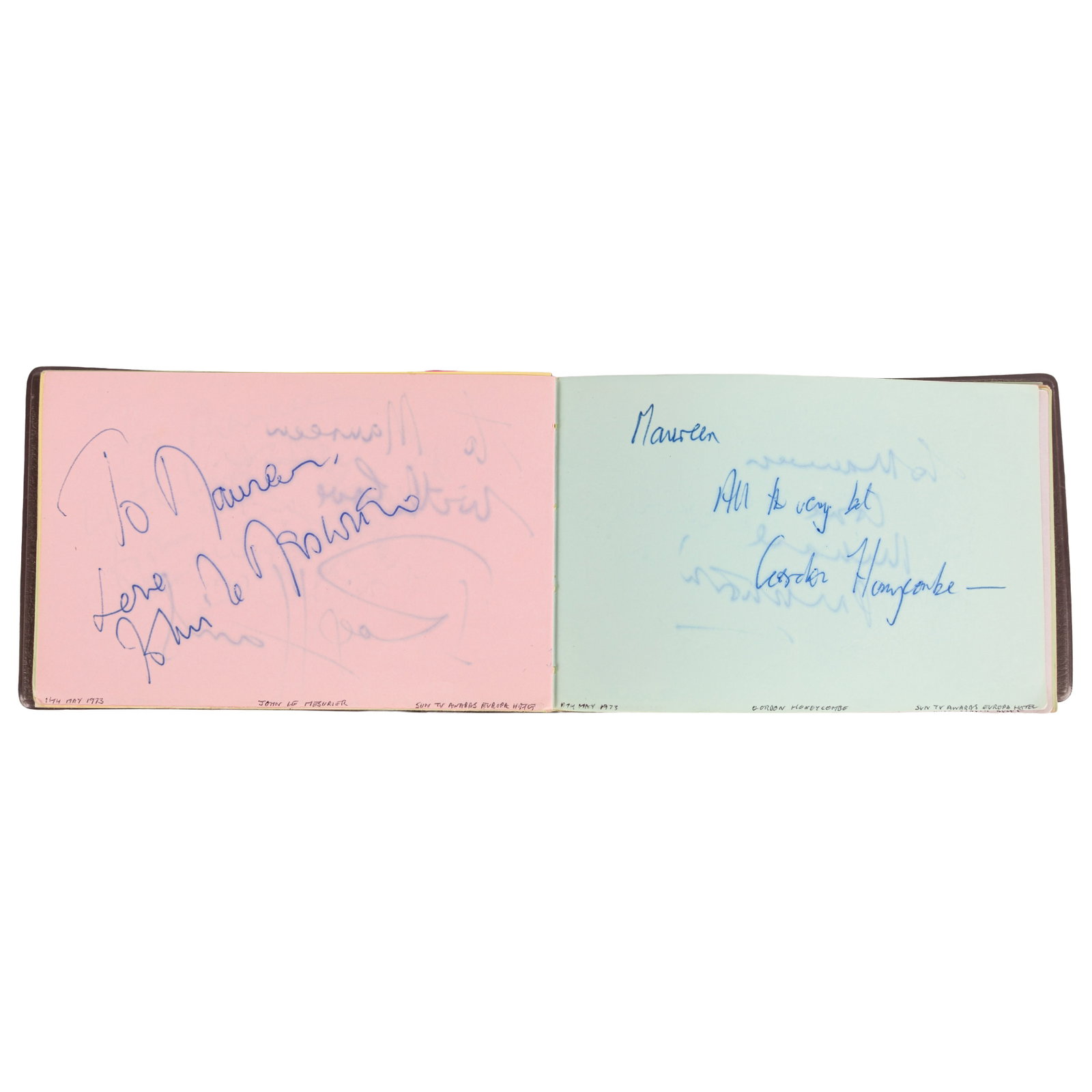 Autograph Album.- Incl. Ingrid Bergman 1973-1974 - 2