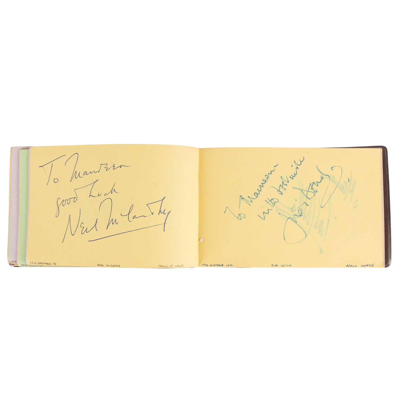 Autograph Album.- Incl. Ingrid Bergman 1973-1974 - 6
