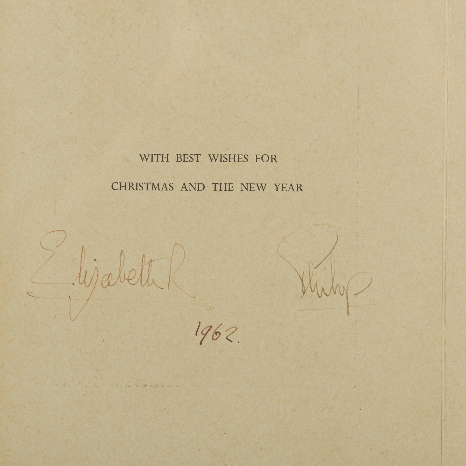 Elizabeth II, Queen of the United Kingdom & Prince Philip, Duke of Edinburgh Royal Christmas card, 1 - 2